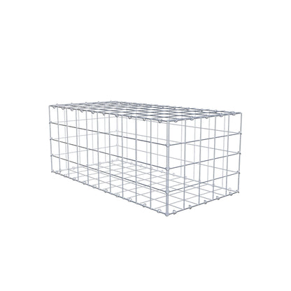 Gabion 100 cm x 40 cm x 50 cm (L x H x D), maskestørrelse 10 cm x 10 cm, C-ring