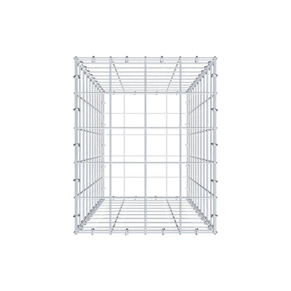 Gabion 100 cm x 40 cm x 50 cm (L x H x D), maskestørrelse 10 cm x 10 cm, C-ring