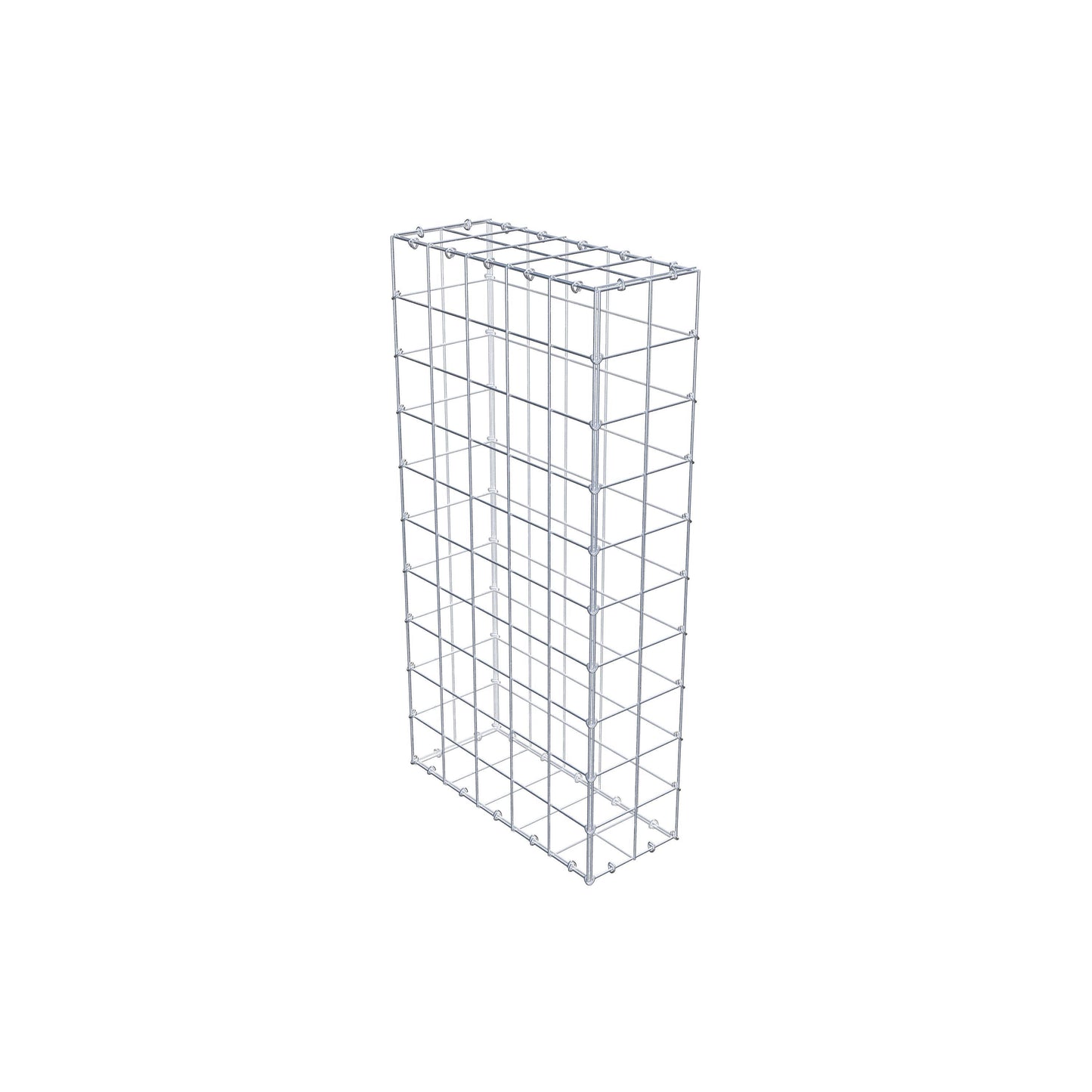 Gabion 100 cm x 50 cm x 20 cm (L x H x D), mesh size 10 cm x 10 cm, C-ring