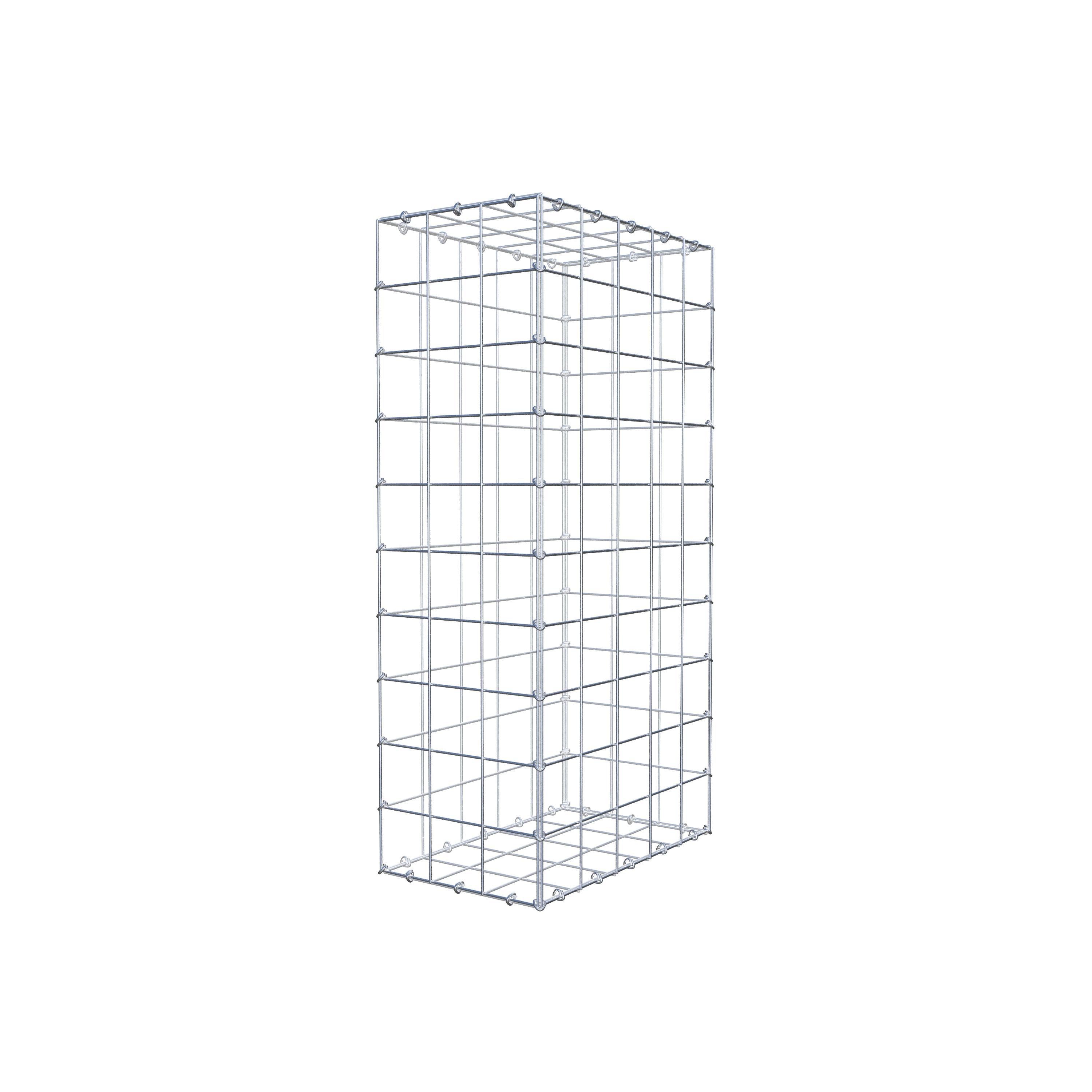 Gabion 100 cm x 50 cm x 30 cm (L x H x D), maskestørrelse 10 cm x 10 cm, C-ring