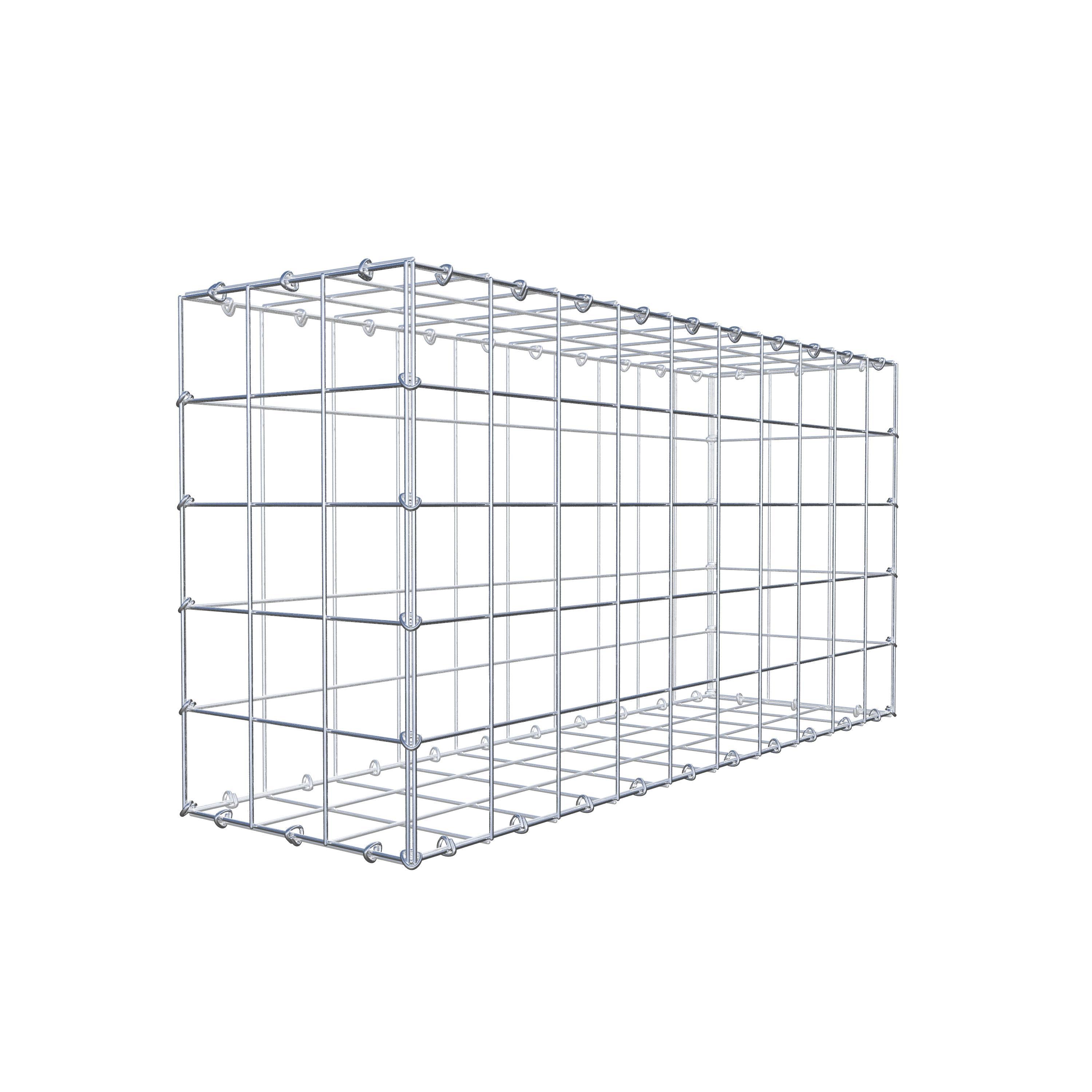 Gabion 100 cm x 50 cm x 30 cm (L x H x D), maskstorlek 10 cm x 10 cm, C-ring