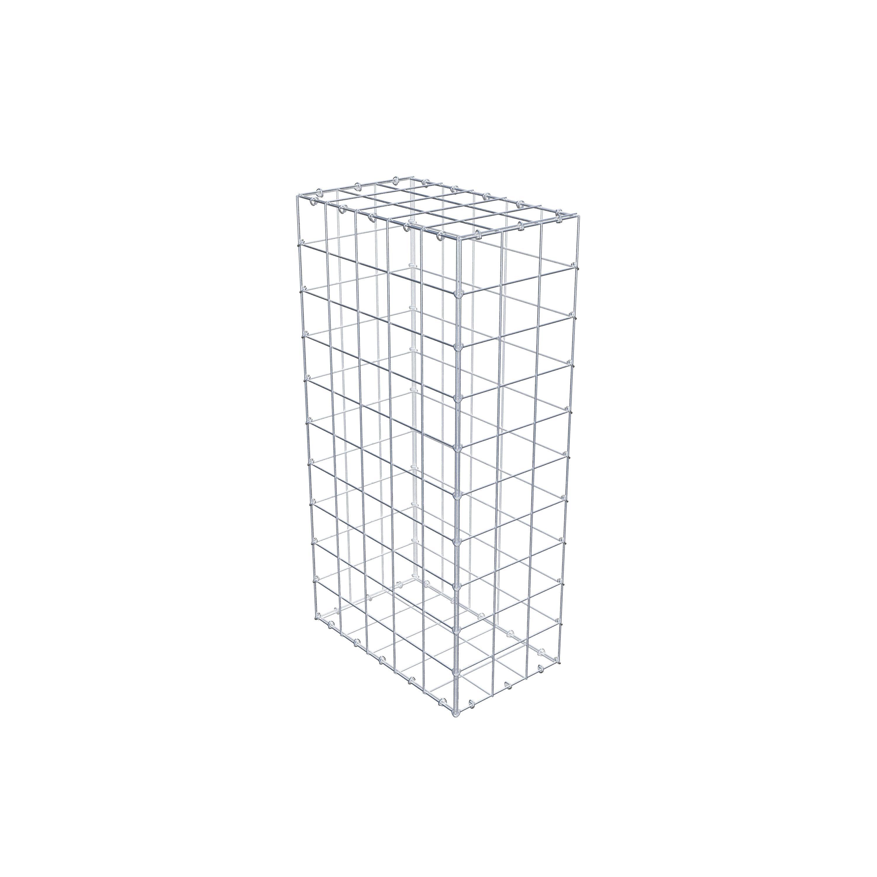 Gabion 100 cm x 50 cm x 30 cm (L x H x D), mesh size 10 cm x 10 cm, C-ring