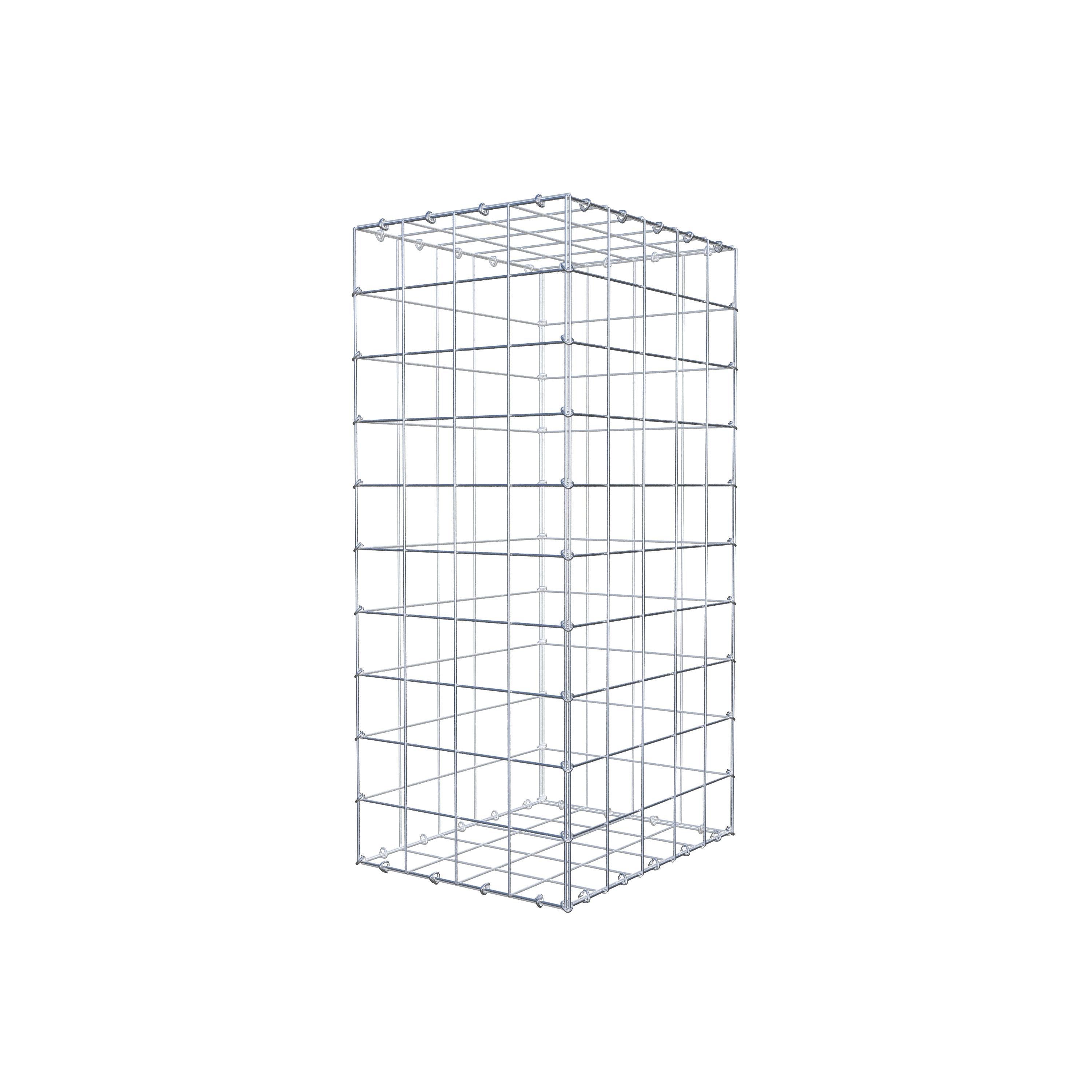 Gabion 100 cm x 50 cm x 40 cm (L x H x D), mesh size 10 cm x 10 cm, C-ring