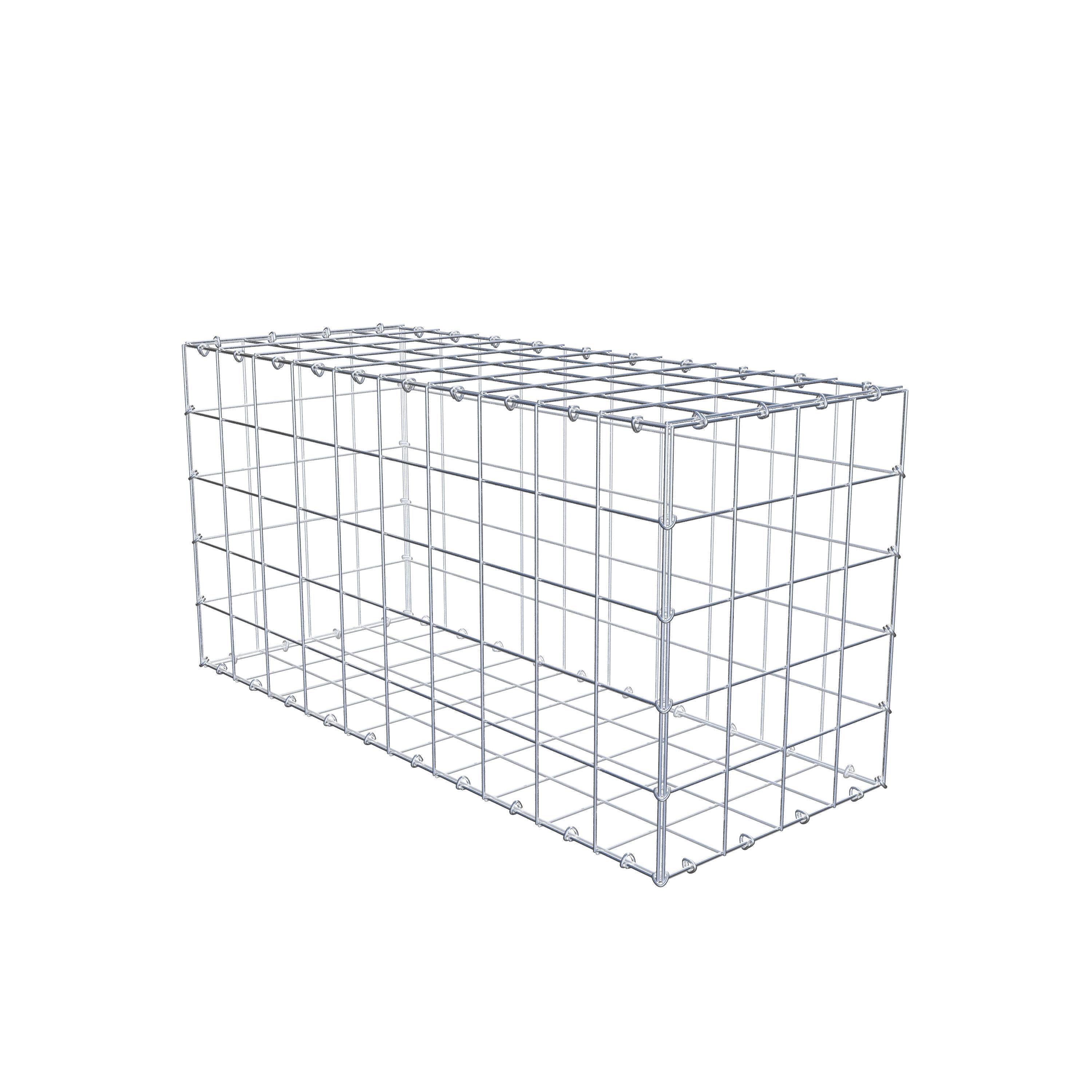 Gabion 100 cm x 50 cm x 40 cm (L x H x D), maskstorlek 10 cm x 10 cm, C-ring