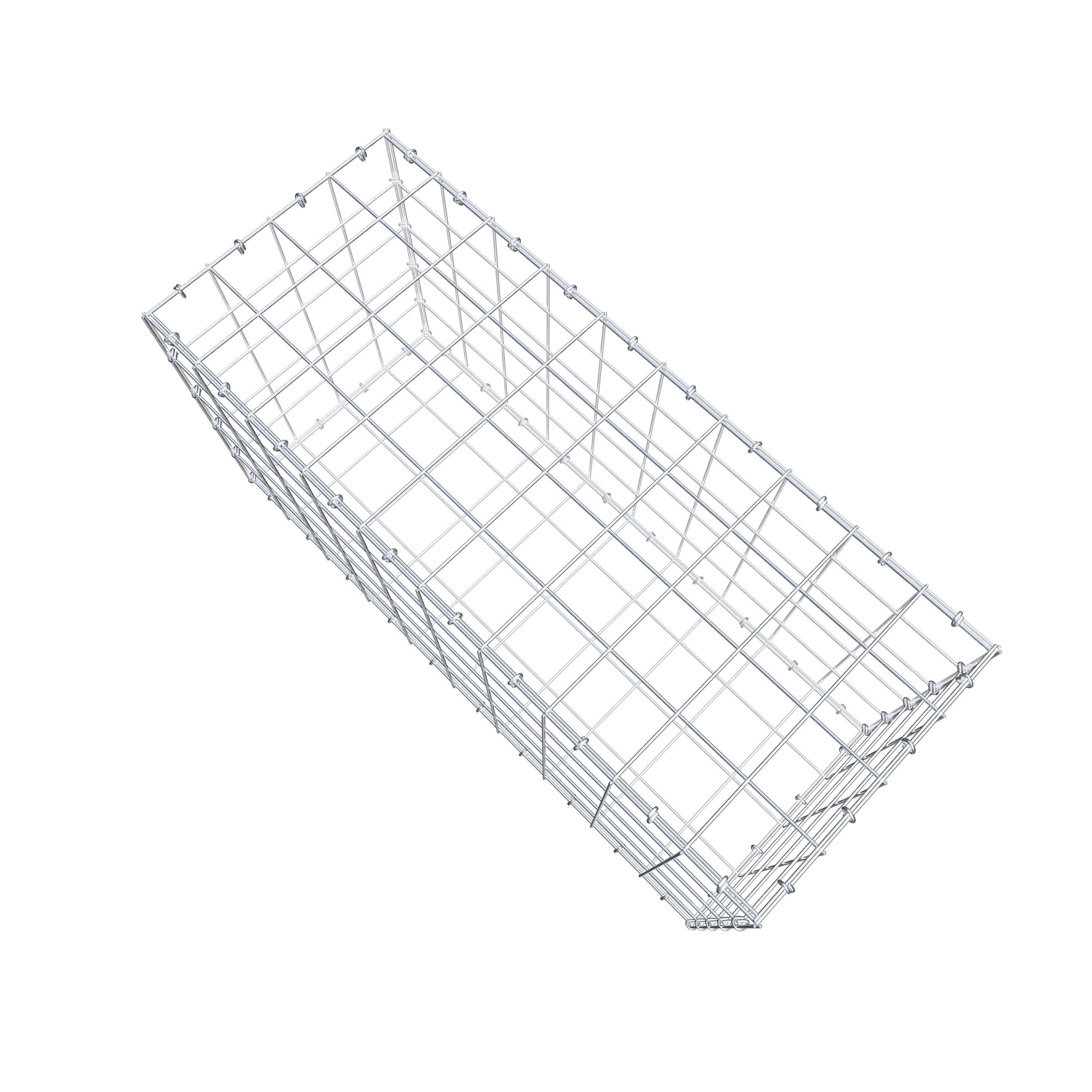 Gabion 100 cm x 50 cm x 40 cm (L x H x D), maskstorlek 10 cm x 10 cm, C-ring