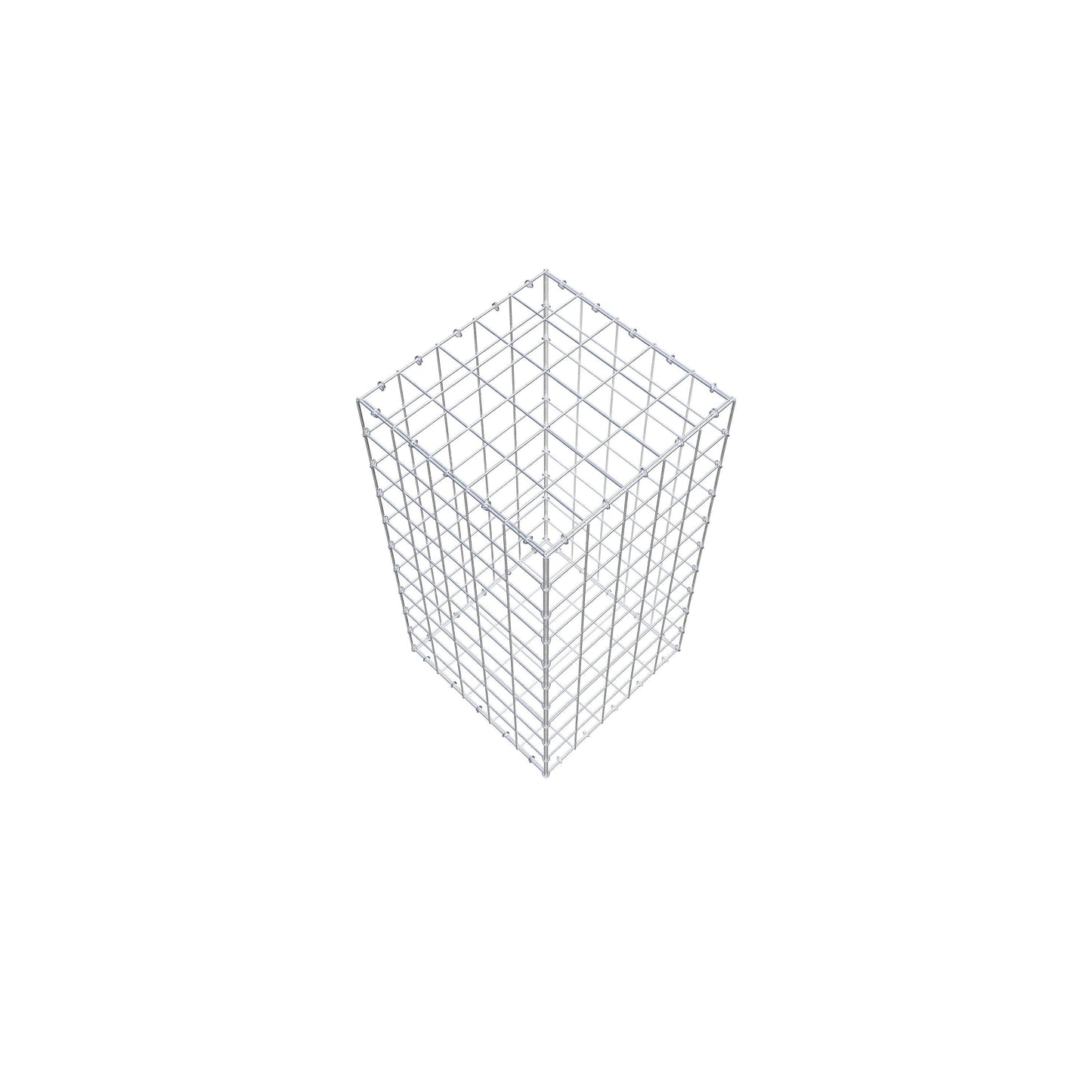 Gabion 100 cm x 50 cm x 50 cm (L x H x D), maskstorlek 10 cm x 10 cm, C-ring