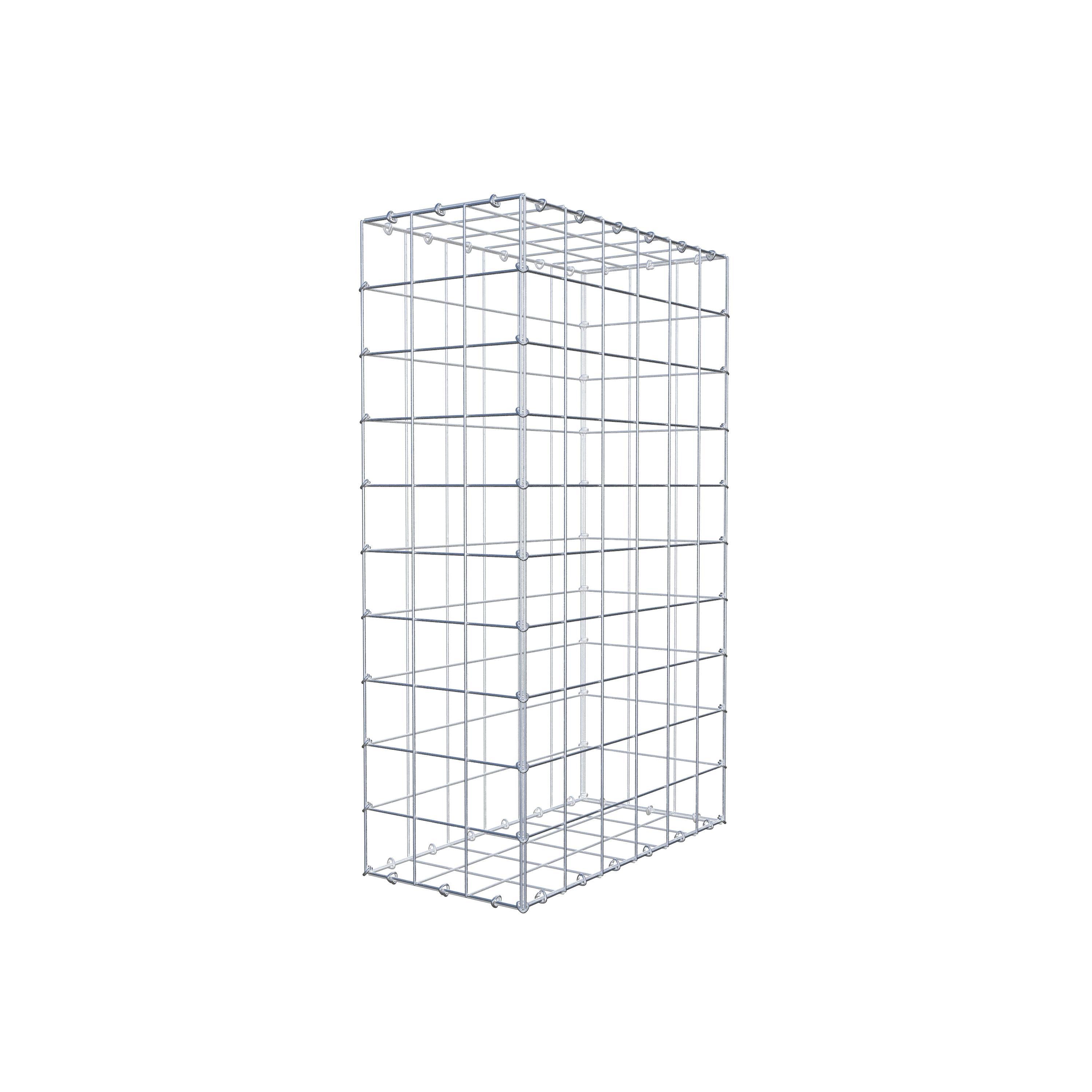 Gabion 100 cm x 60 cm x 30 cm (L x H x D), maskestørrelse 10 cm x 10 cm, C-ring