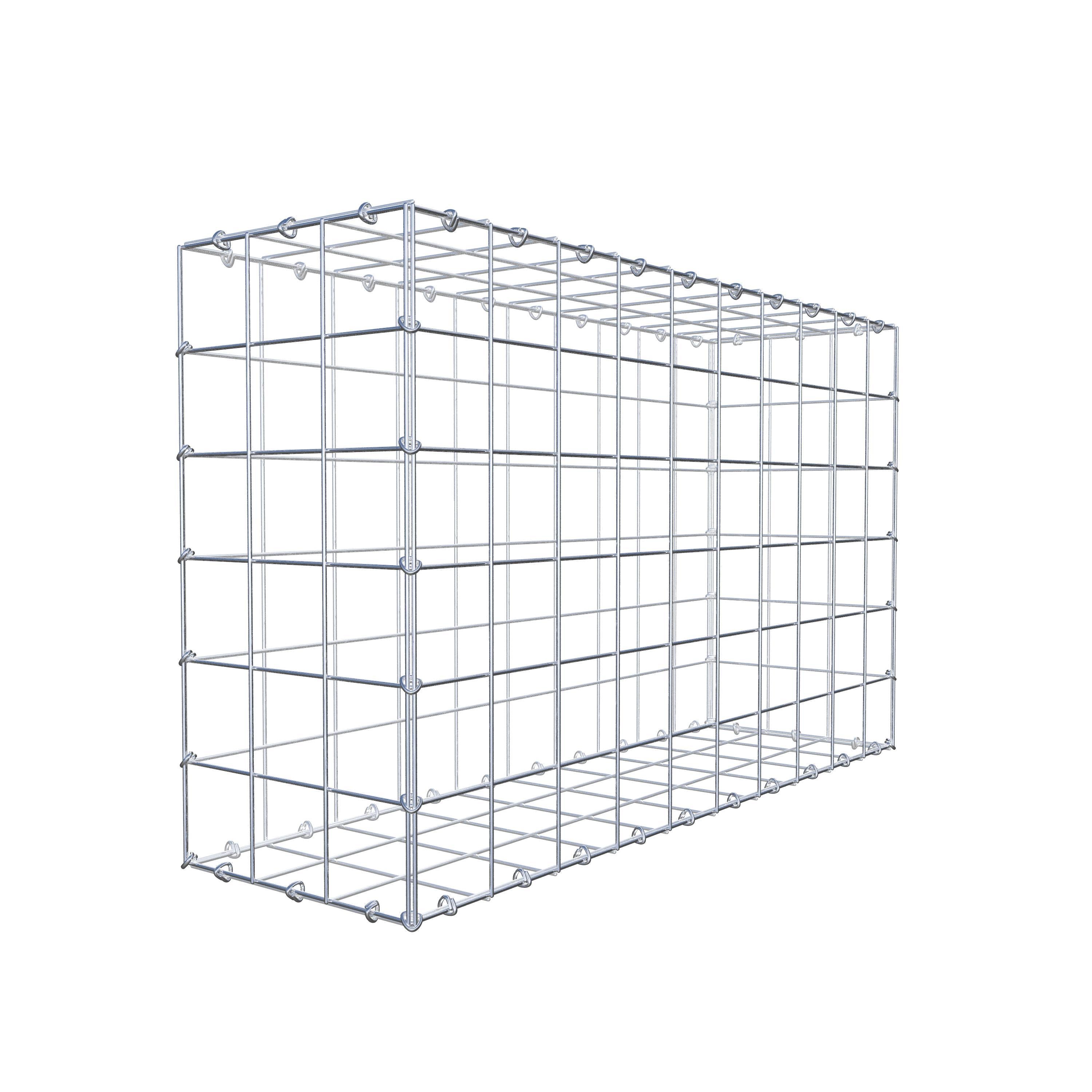 Gabion 100 cm x 60 cm x 30 cm (L x H x D), maskstorlek 10 cm x 10 cm, C-ring