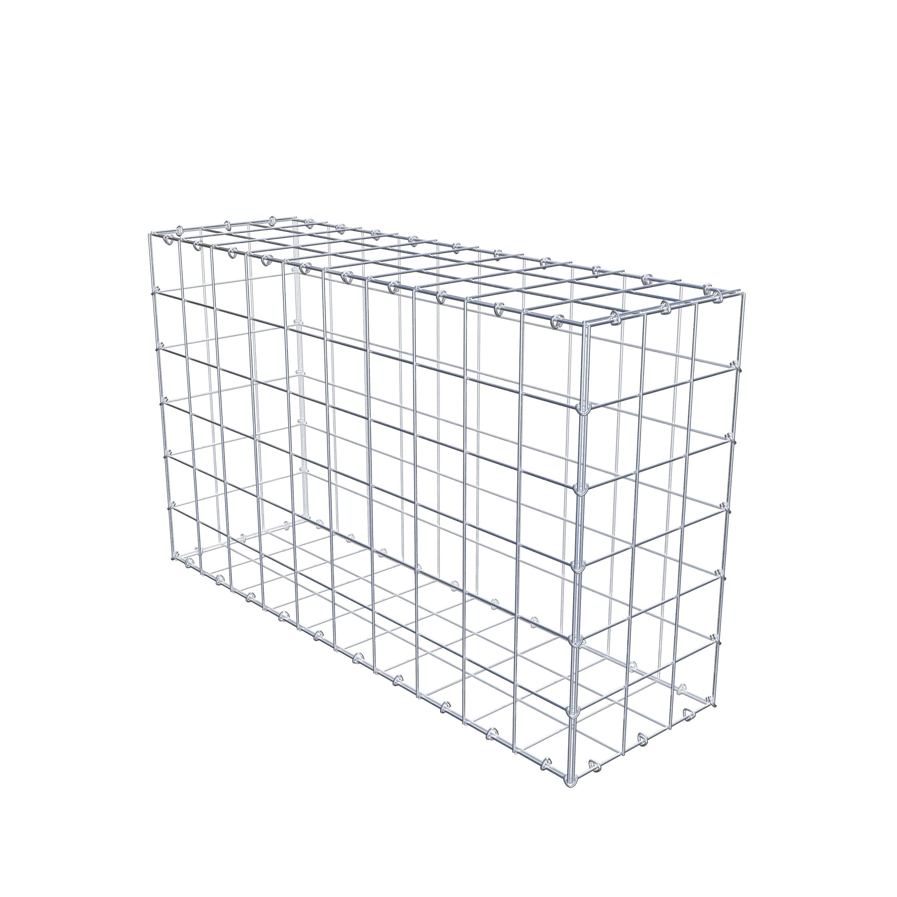 Gabion 100 cm x 60 cm x 30 cm (L x H x D), maskstorlek 10 cm x 10 cm, C-ring