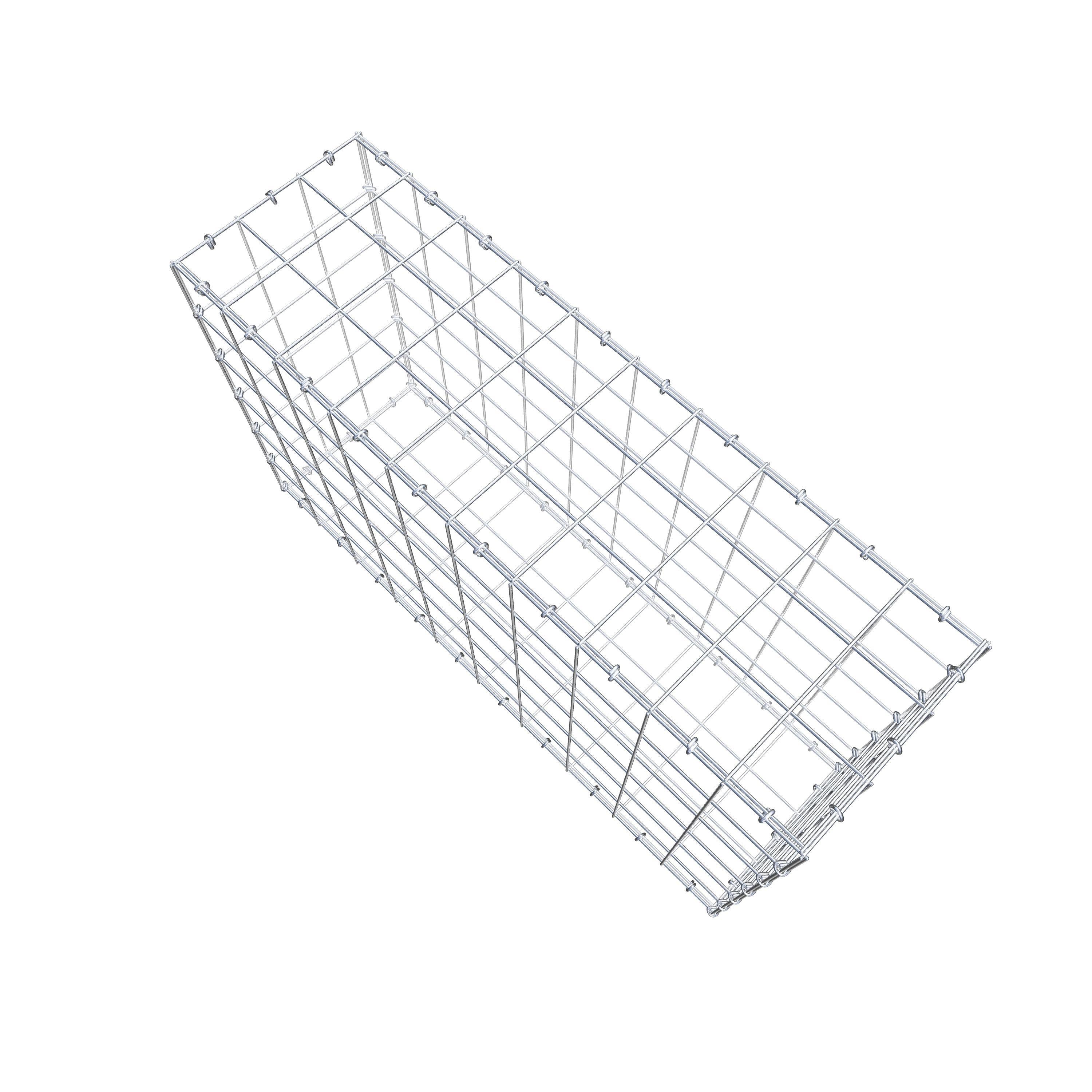 Gabion 100 cm x 60 cm x 30 cm (L x H x D), maskstorlek 10 cm x 10 cm, C-ring