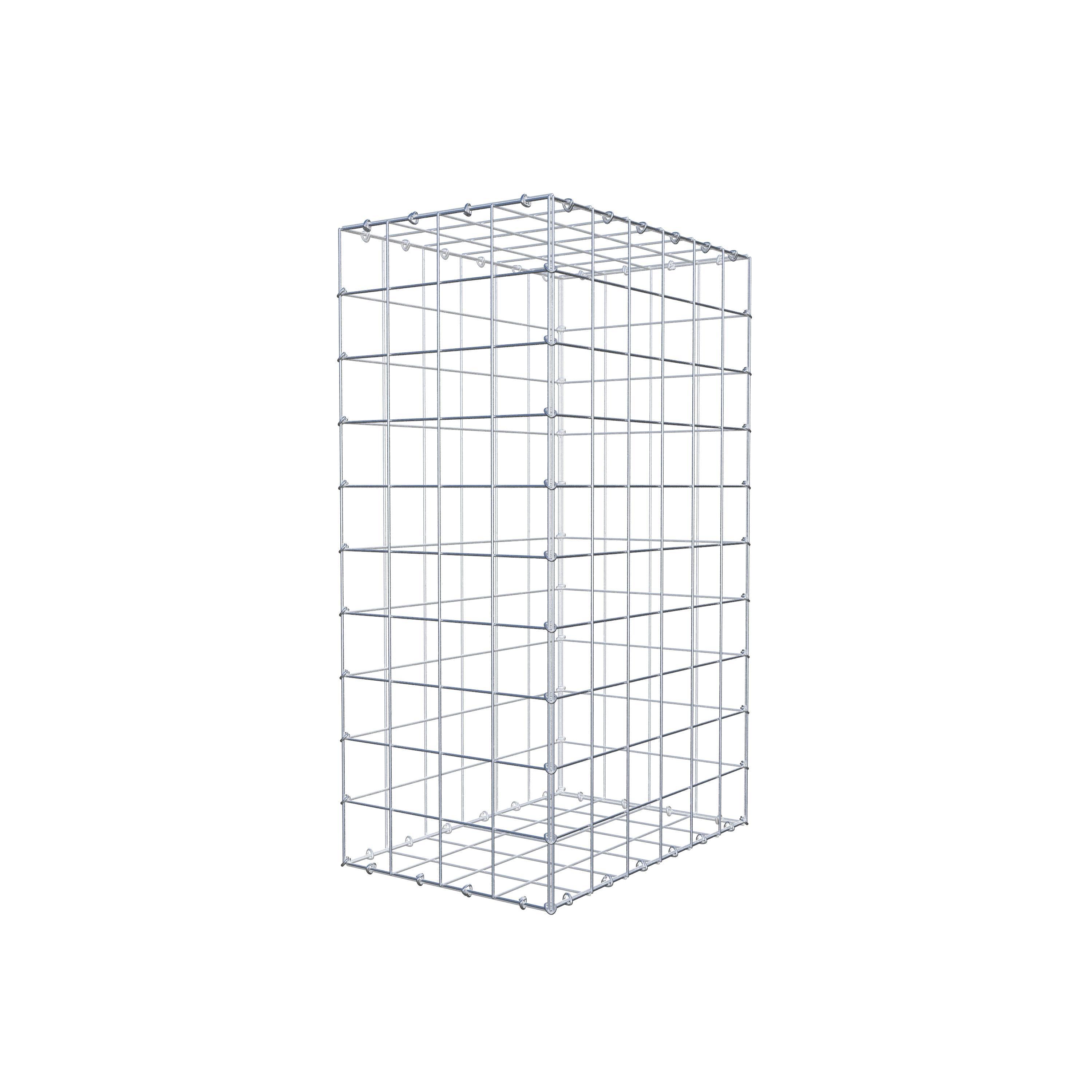 Gabion 100 cm x 60 cm x 40 cm (L x H x D), mesh size 10 cm x 10 cm, C-ring