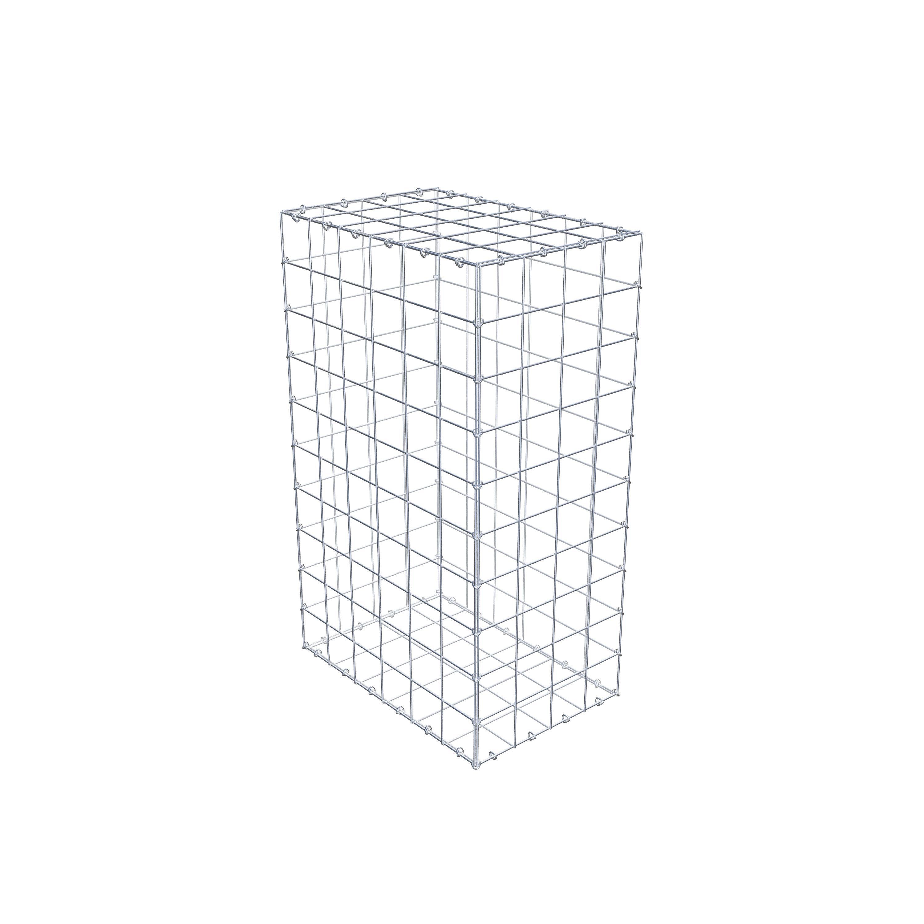 Gabion 100 cm x 60 cm x 40 cm (L x H x D), maskstorlek 10 cm x 10 cm, C-ring