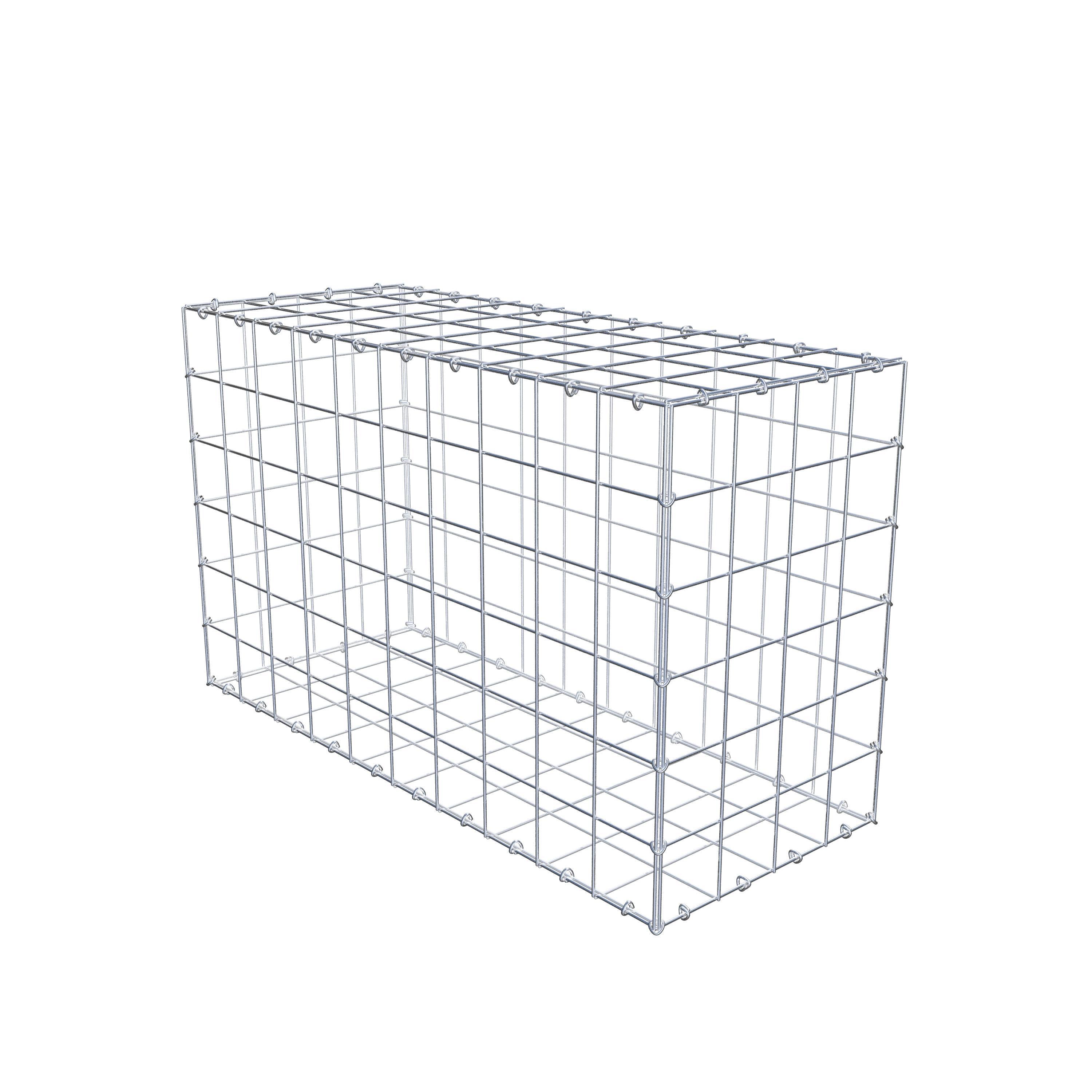 Gabion 100 cm x 60 cm x 40 cm (L x H x D), maskestørrelse 10 cm x 10 cm, C-ring