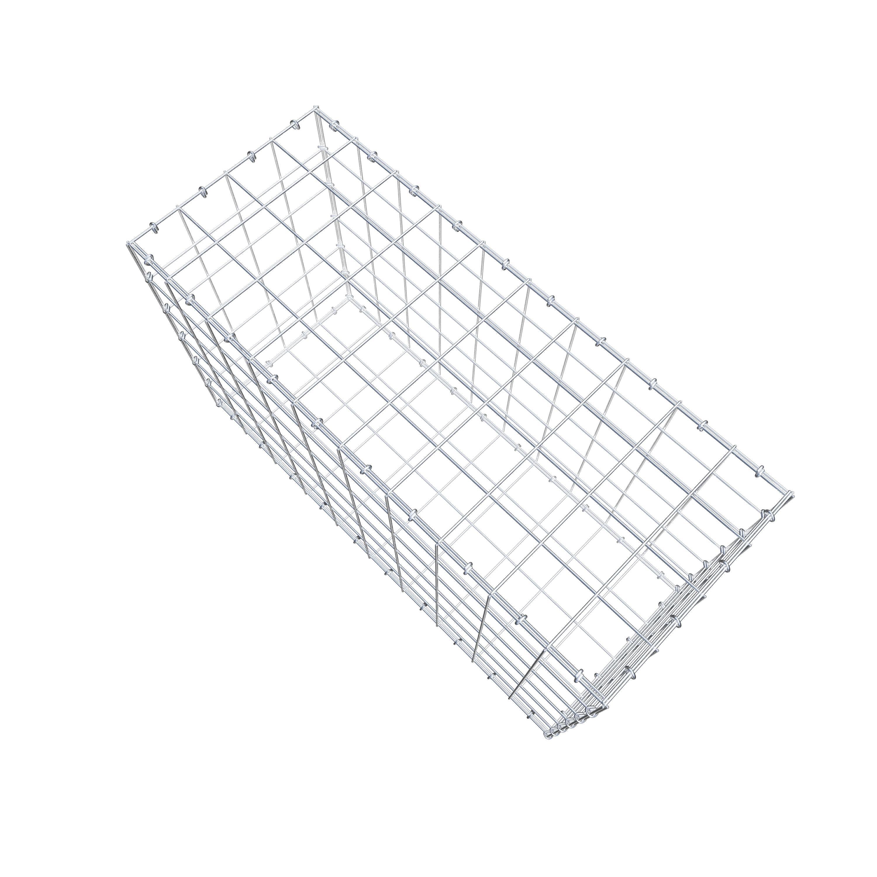 Gabion 100 cm x 60 cm x 40 cm (L x H x D), maskstorlek 10 cm x 10 cm, C-ring