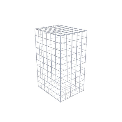 Gabion 100 cm x 60 cm x 50 cm (L x H x D), mesh size 10 cm x 10 cm, C-ring