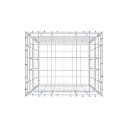 Gabion 100 cm x 60 cm x 50 cm (L x H x D), mesh size 10 cm x 10 cm, C-ring