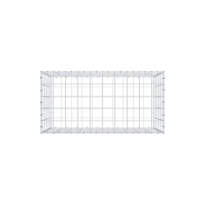 Gabion 100 cm x 60 cm x 50 cm (L x H x D), mesh size 10 cm x 10 cm, C-ring