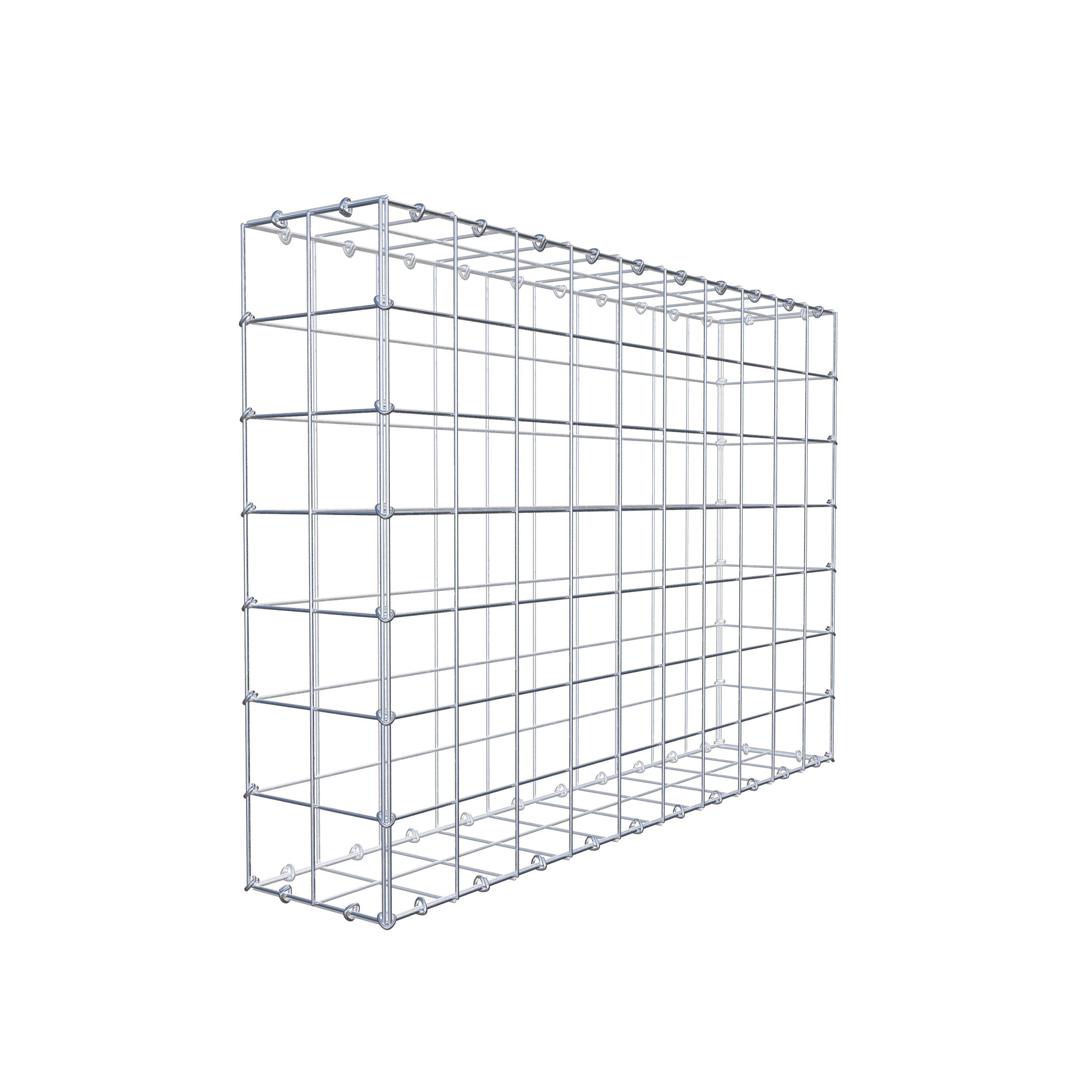 Gabion 100 cm x 70 cm x 20 cm (L x H x D), maskstorlek 10 cm x 10 cm, C-ring