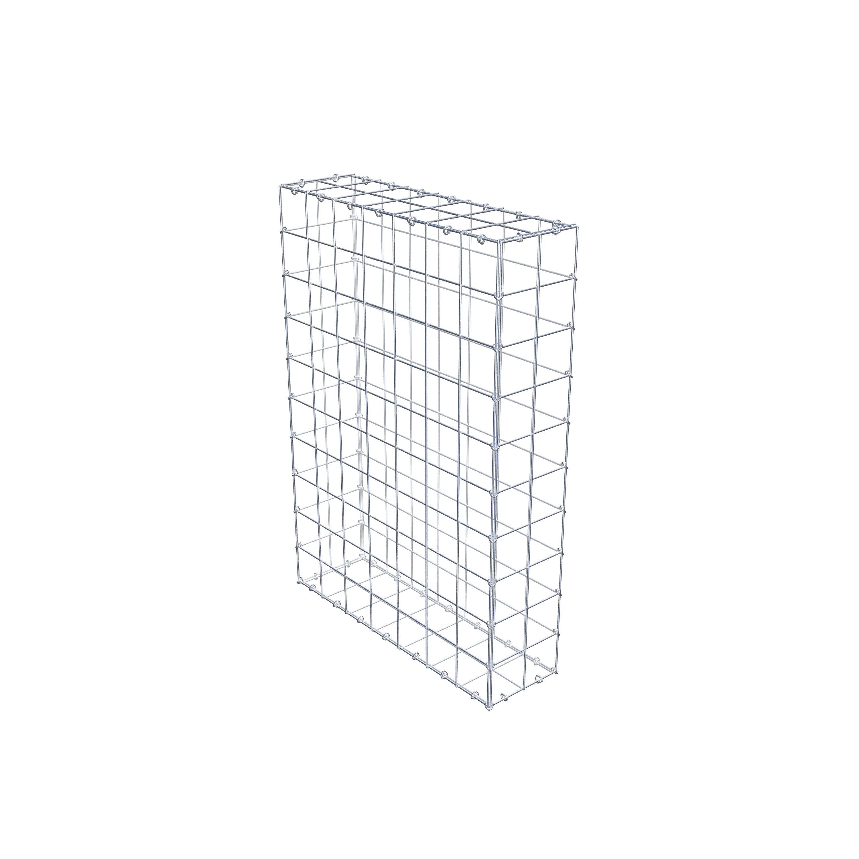 Gabion 100 cm x 70 cm x 20 cm (L x H x D), maskstorlek 10 cm x 10 cm, C-ring