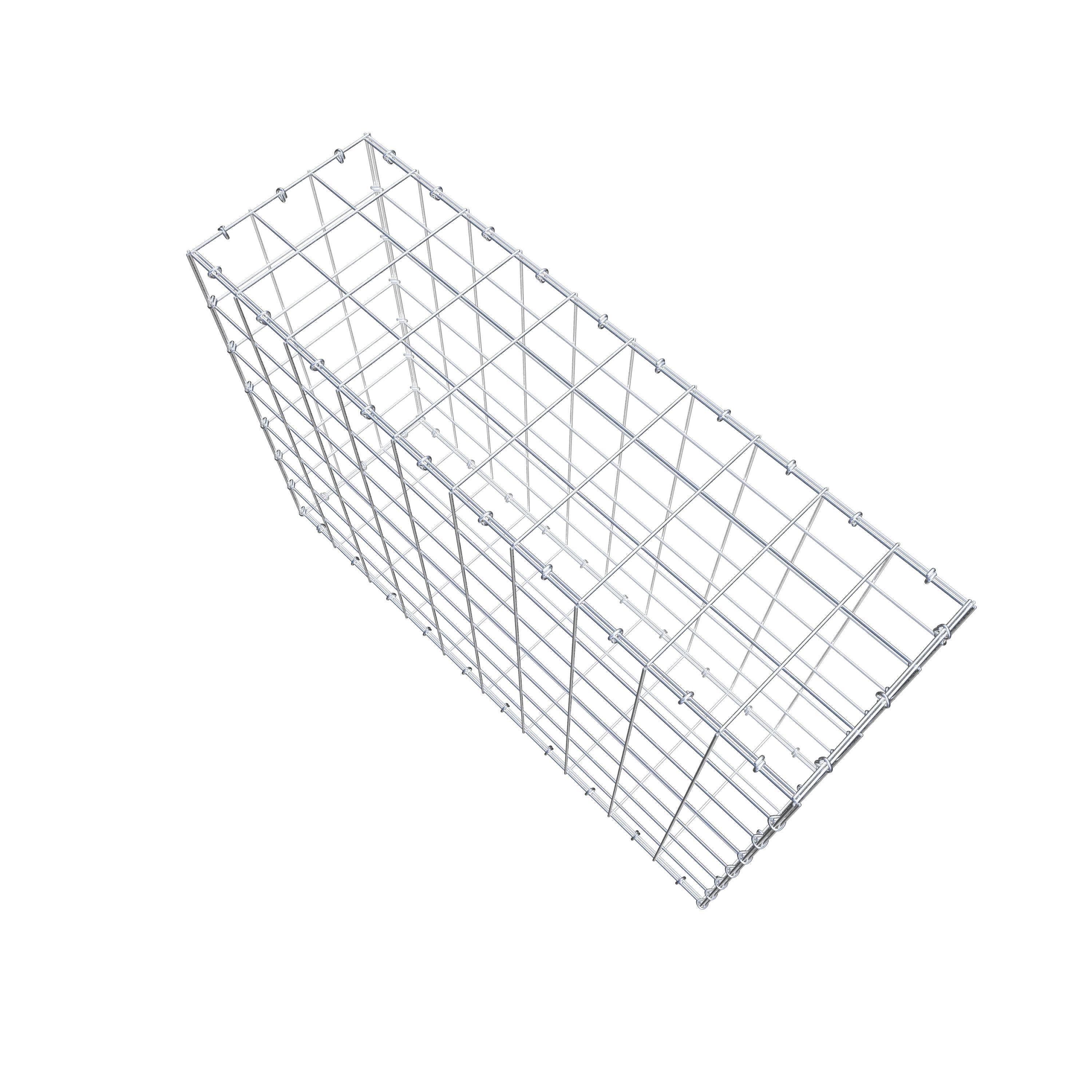 Gabion 100 cm x 70 cm x 30 cm (L x H x D), maskstorlek 10 cm x 10 cm, C-ring