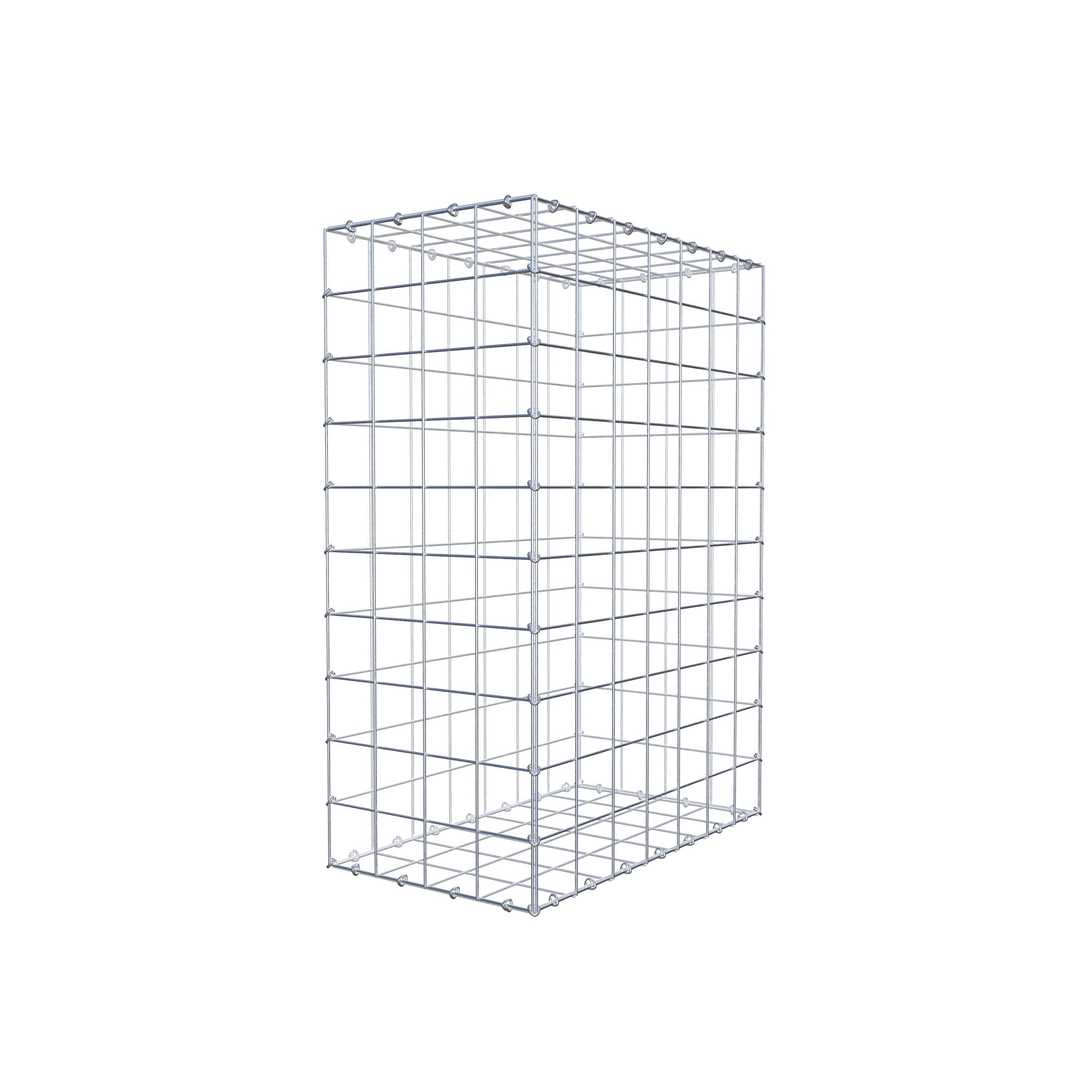 Gabion 100 cm x 70 cm x 40 cm (L x H x D), maskstorlek 10 cm x 10 cm, C-ring