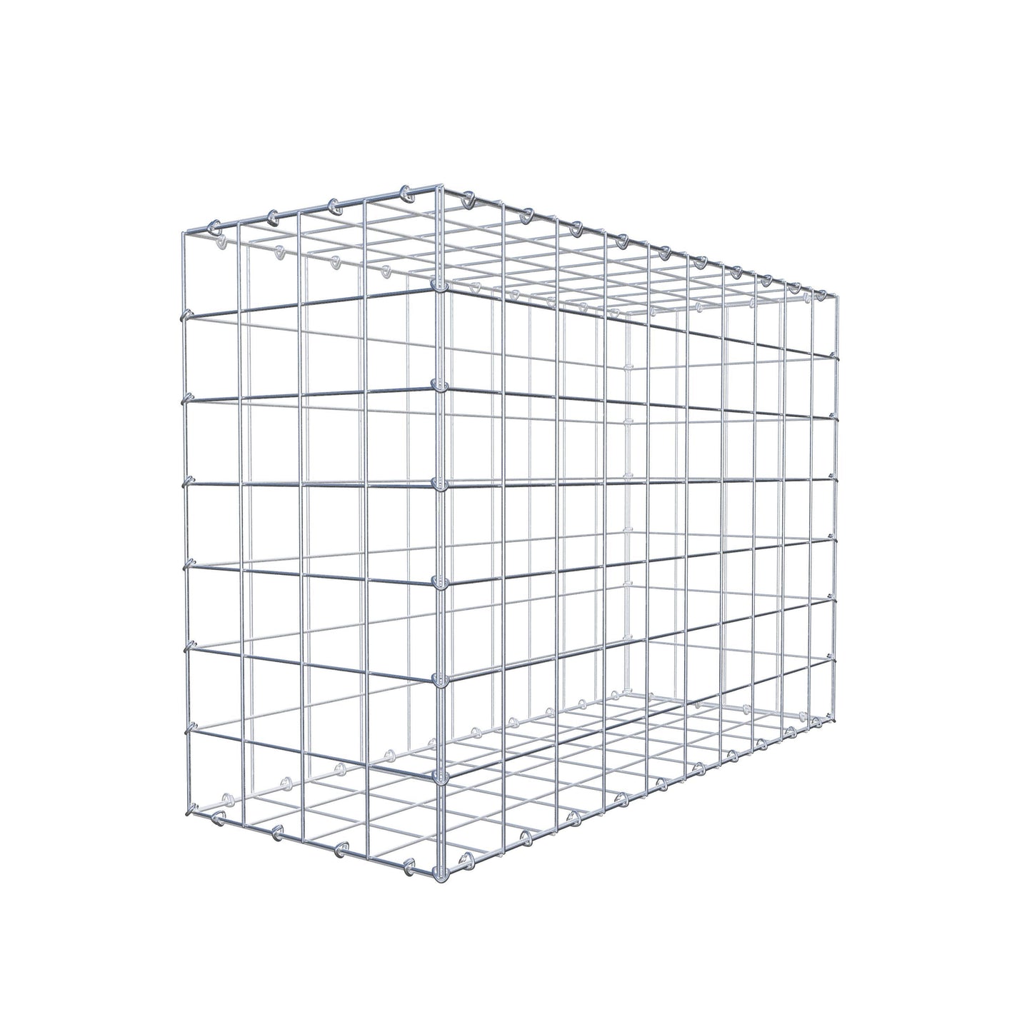 Gabion 100 cm x 70 cm x 40 cm (L x H x D), maskestørrelse 10 cm x 10 cm, C-ring