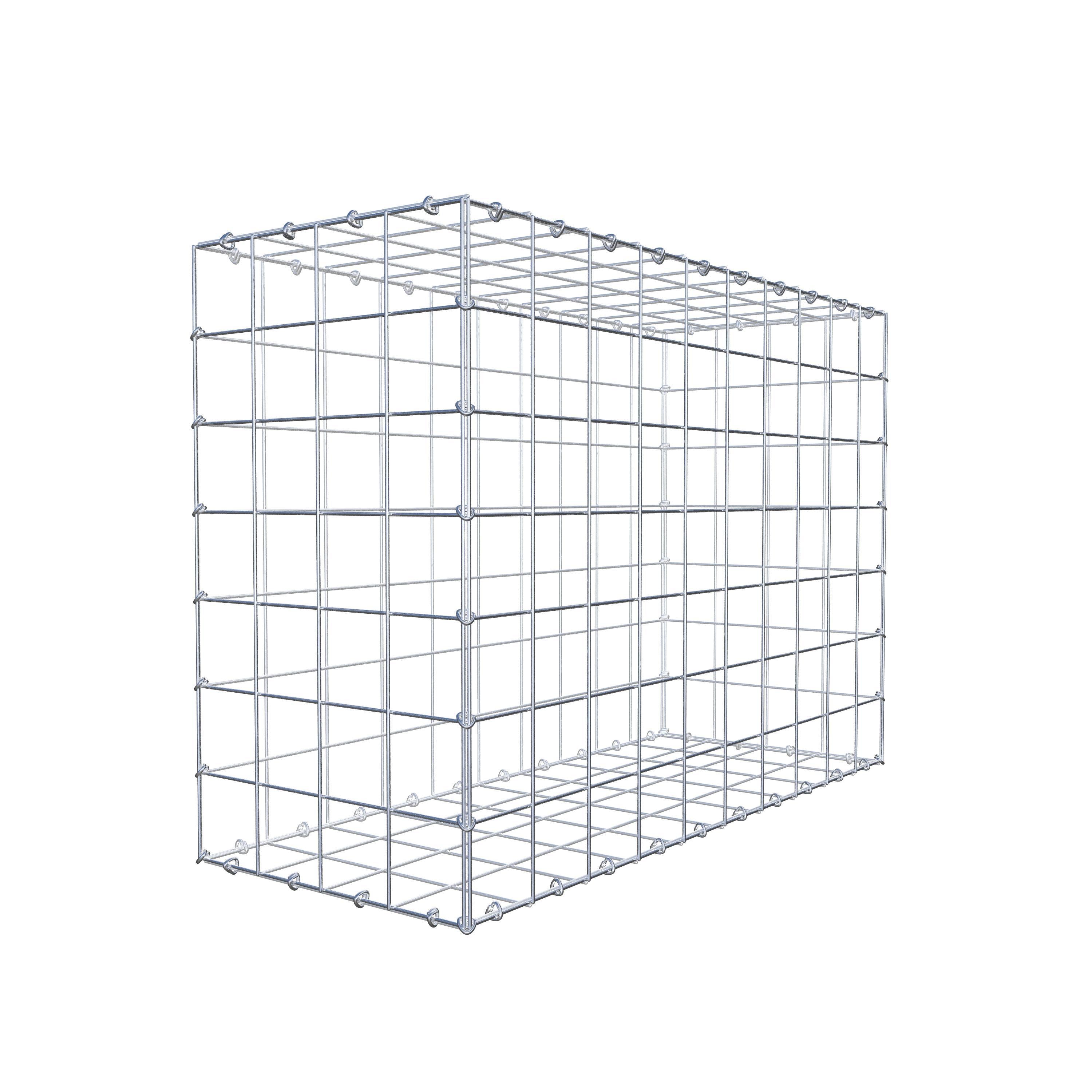 Gabion 100 cm x 70 cm x 40 cm (L x H x D), maskstorlek 10 cm x 10 cm, C-ring