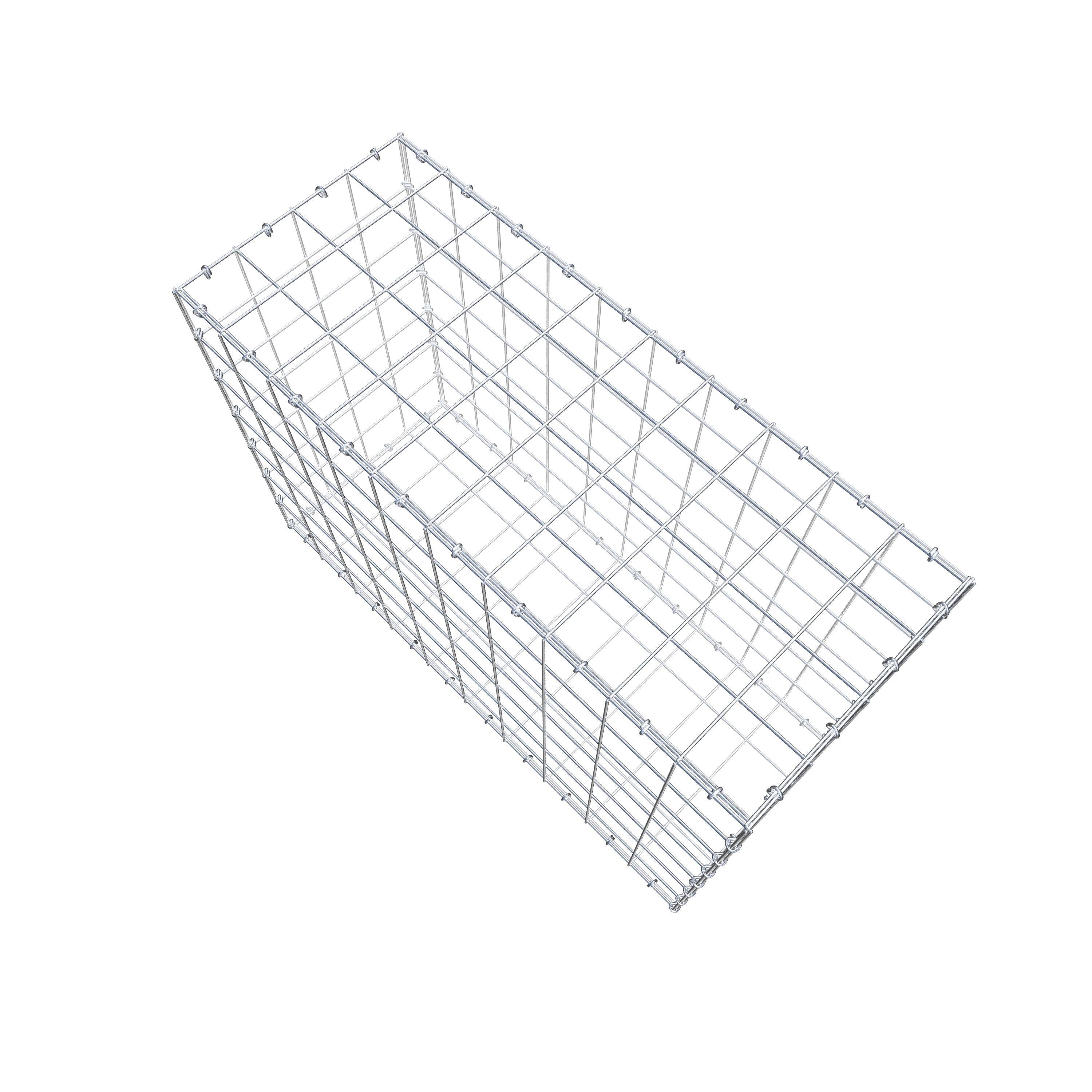 Gabion 100 cm x 70 cm x 40 cm (L x H x D), maskestørrelse 10 cm x 10 cm, C-ring