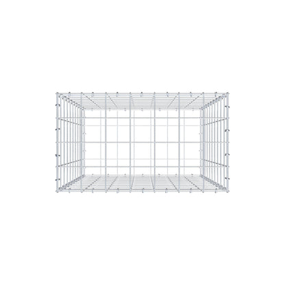 Gabion 100 cm x 70 cm x 40 cm (L x H x D), maskestørrelse 10 cm x 10 cm, C-ring