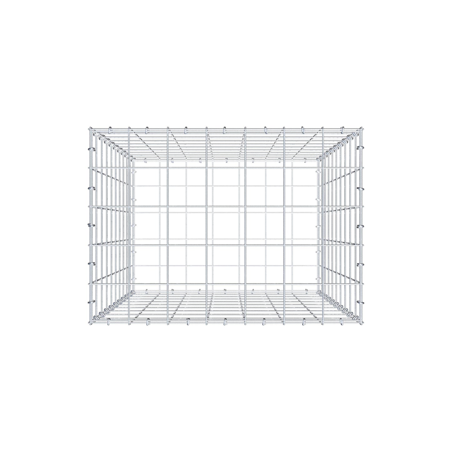 Gabion 100 cm x 70 cm x 50 cm (L x H x D), maskestørrelse 10 cm x 10 cm, C-ring