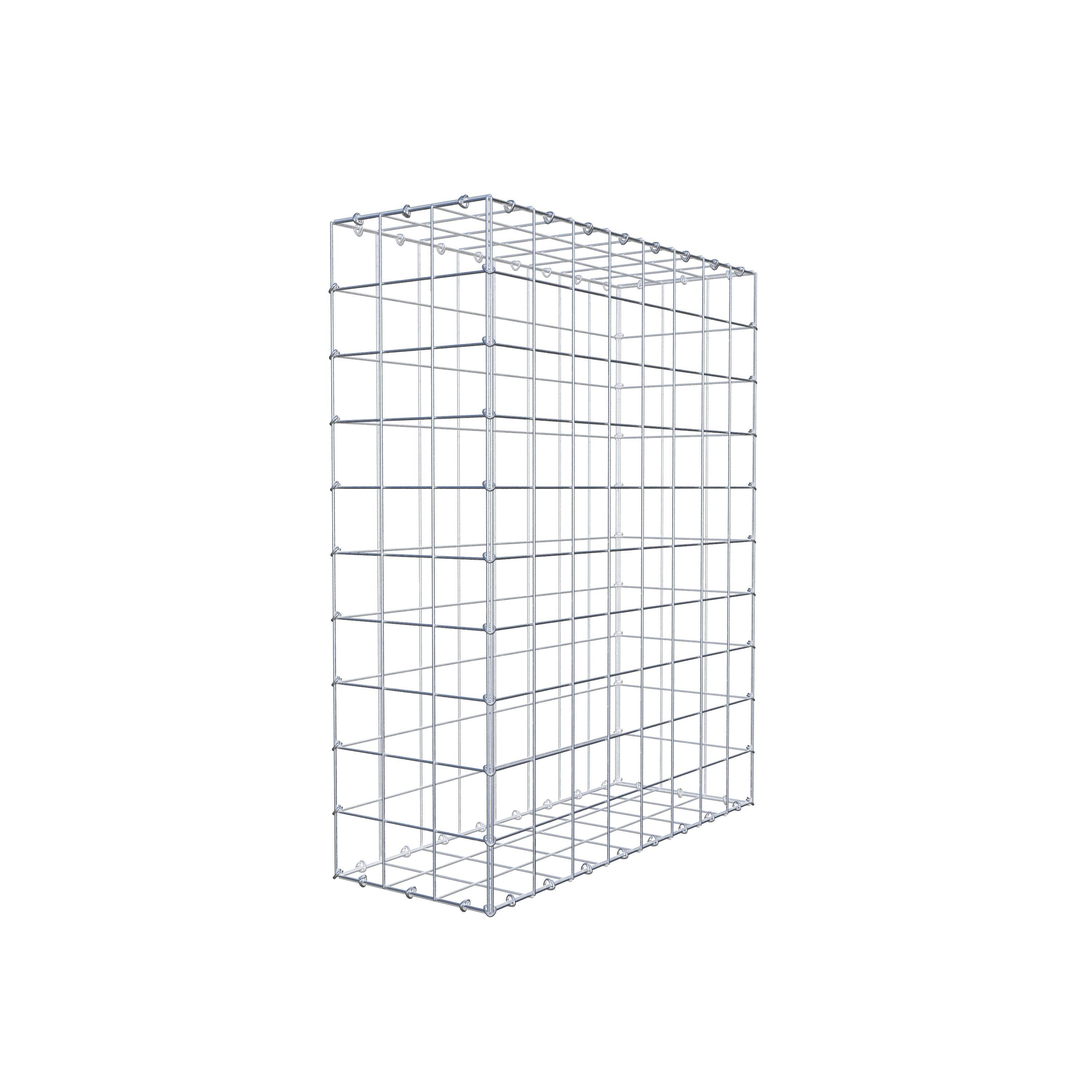 Gabion 100 cm x 80 cm x 30 cm (L x H x D), maskstorlek 10 cm x 10 cm, C-ring