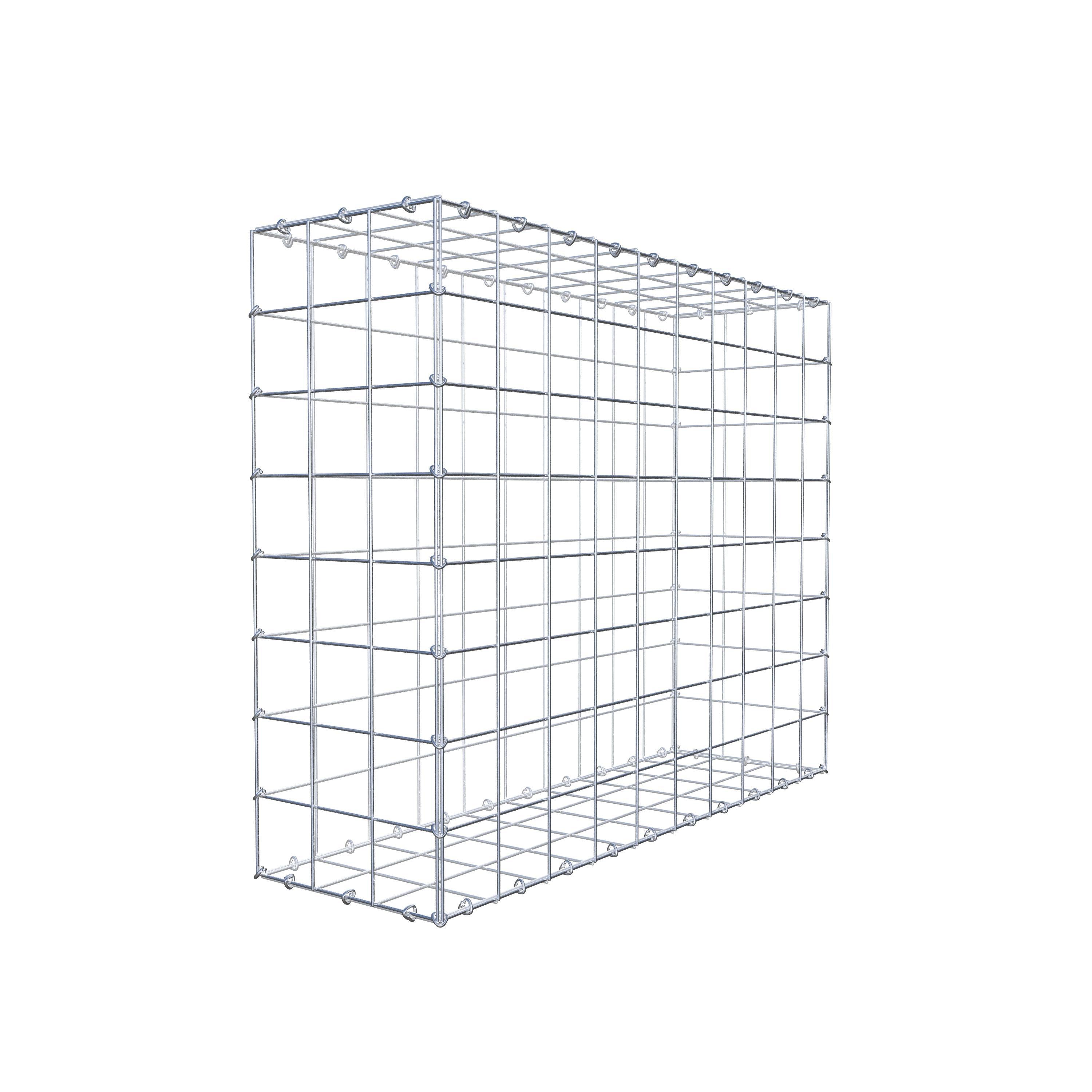 Gabion 100 cm x 80 cm x 30 cm (L x H x D), maskstorlek 10 cm x 10 cm, C-ring