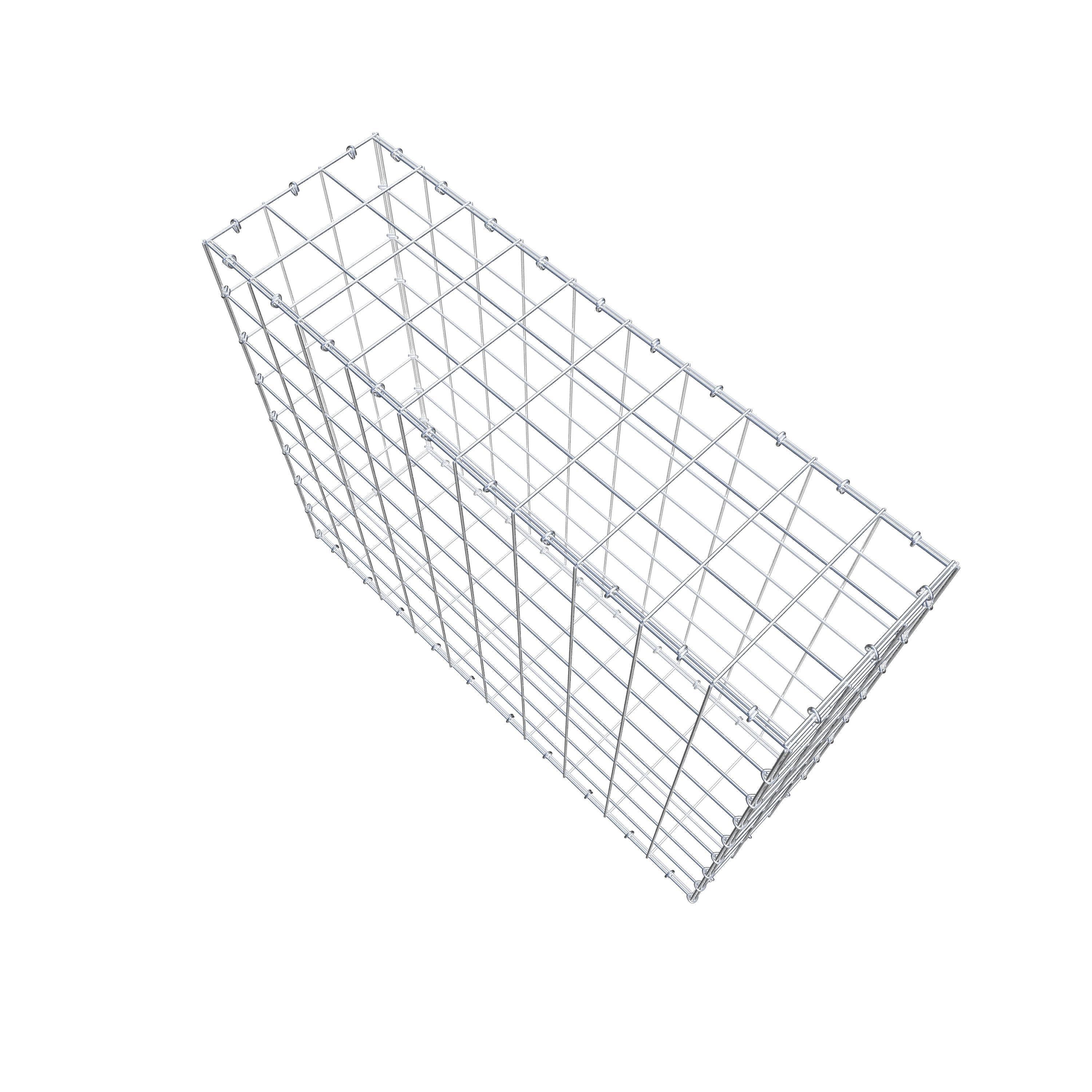 Gabion 100 cm x 80 cm x 30 cm (L x H x D), mesh size 10 cm x 10 cm, C-ring