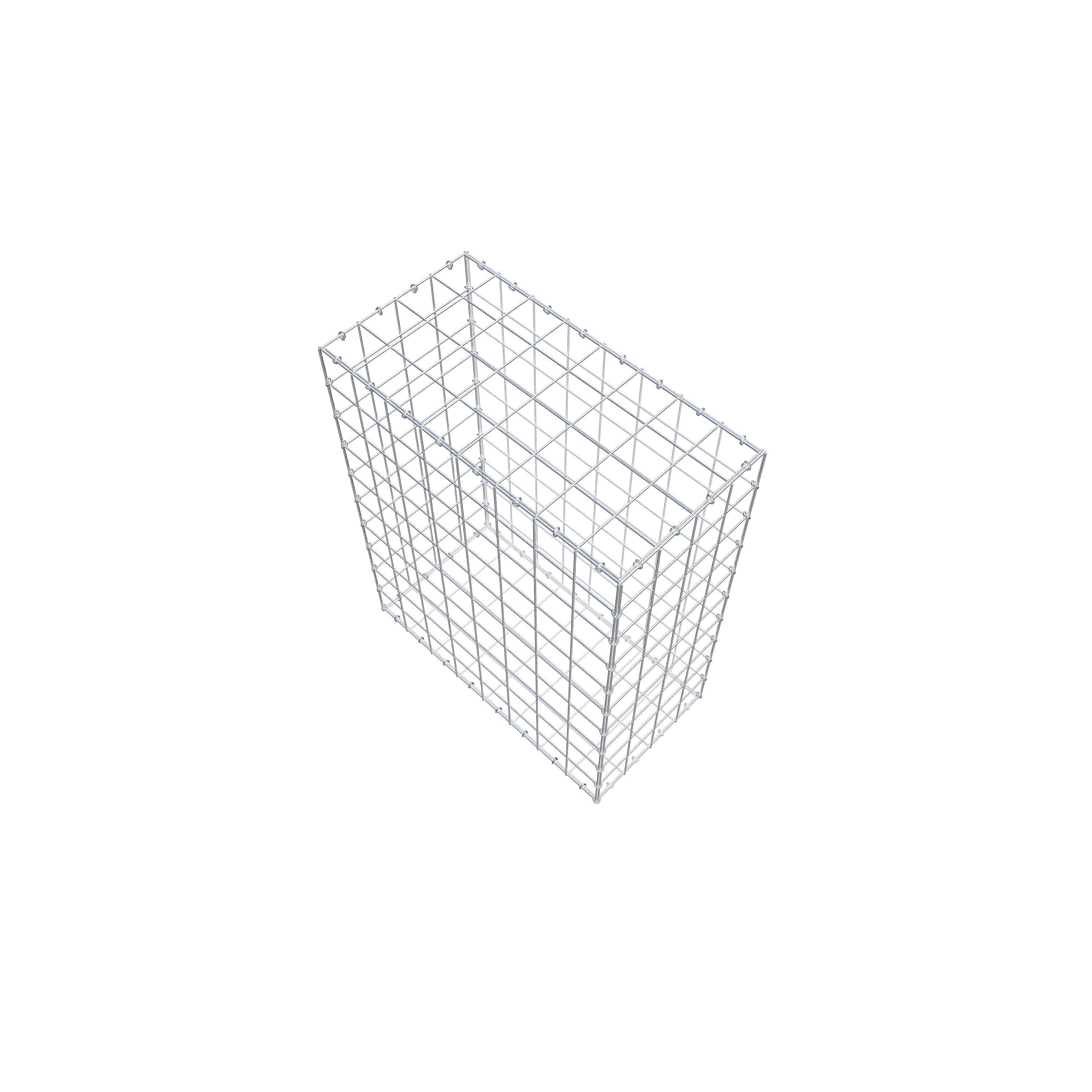 Gabion 100 cm x 80 cm x 40 cm (L x H x D), mesh size 10 cm x 10 cm, C-ring