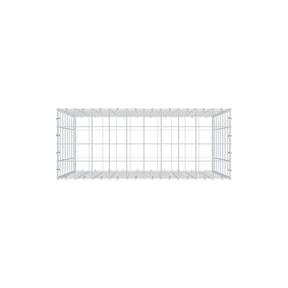 Gabion 100 cm x 80 cm x 40 cm (L x H x D), maskstorlek 10 cm x 10 cm, C-ring