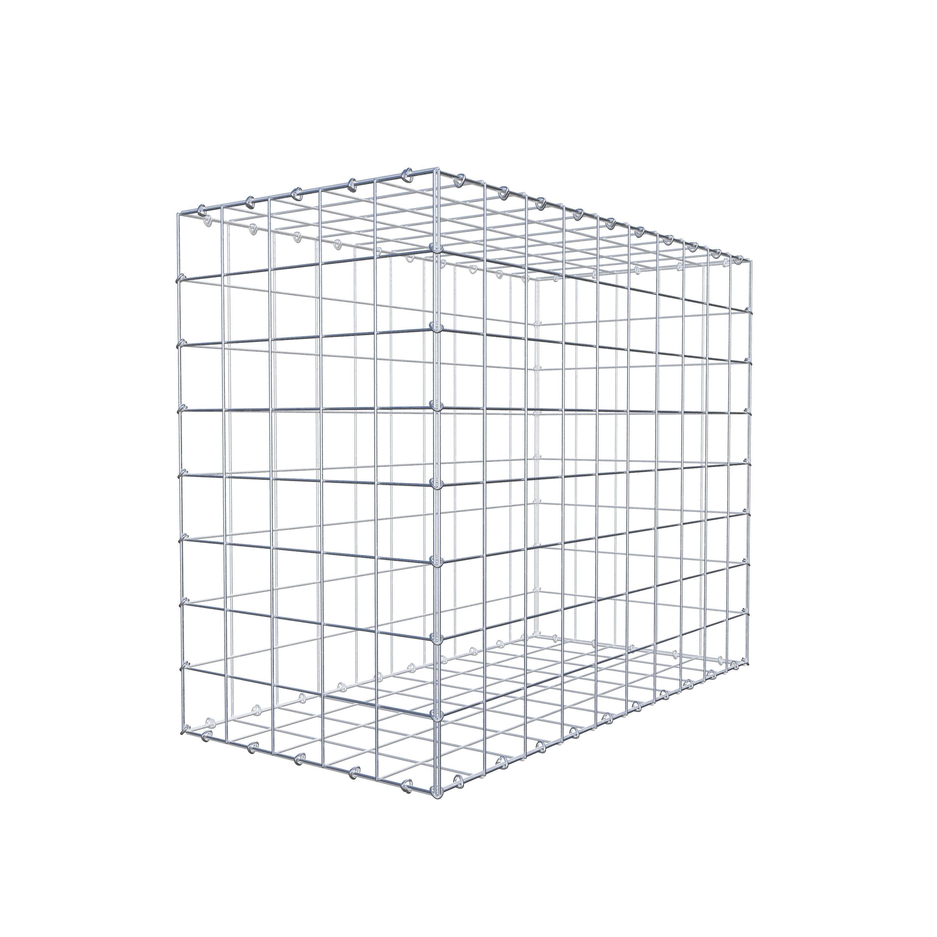 Gabion 100 cm x 80 cm x 50 cm (L x H x D), mesh size 10 cm x 10 cm, C-ring