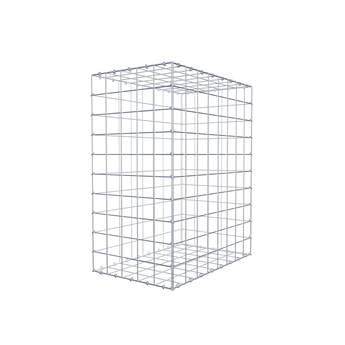 Gabion 100 cm x 80 cm x 50 cm (L x H x D), mesh size 10 cm x 10 cm, C-ring