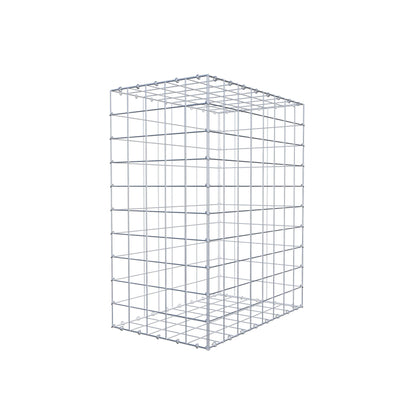 Gabion 100 cm x 80 cm x 50 cm (L x H x D), mesh size 10 cm x 10 cm, C-ring