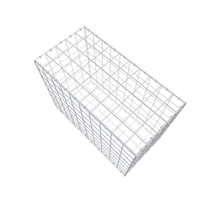 Gabion 100 cm x 80 cm x 50 cm (L x H x D), mesh size 10 cm x 10 cm, C-ring