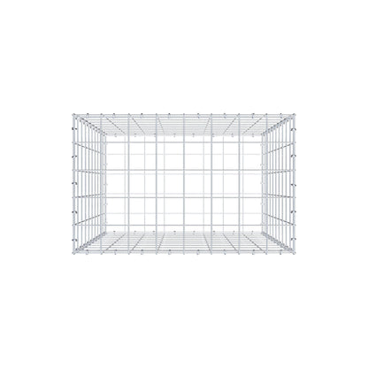 Gabion 100 cm x 80 cm x 50 cm (L x H x D), mesh size 10 cm x 10 cm, C-ring