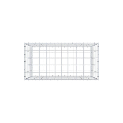 Gabion 100 cm x 80 cm x 50 cm (L x H x D), mesh size 10 cm x 10 cm, C-ring