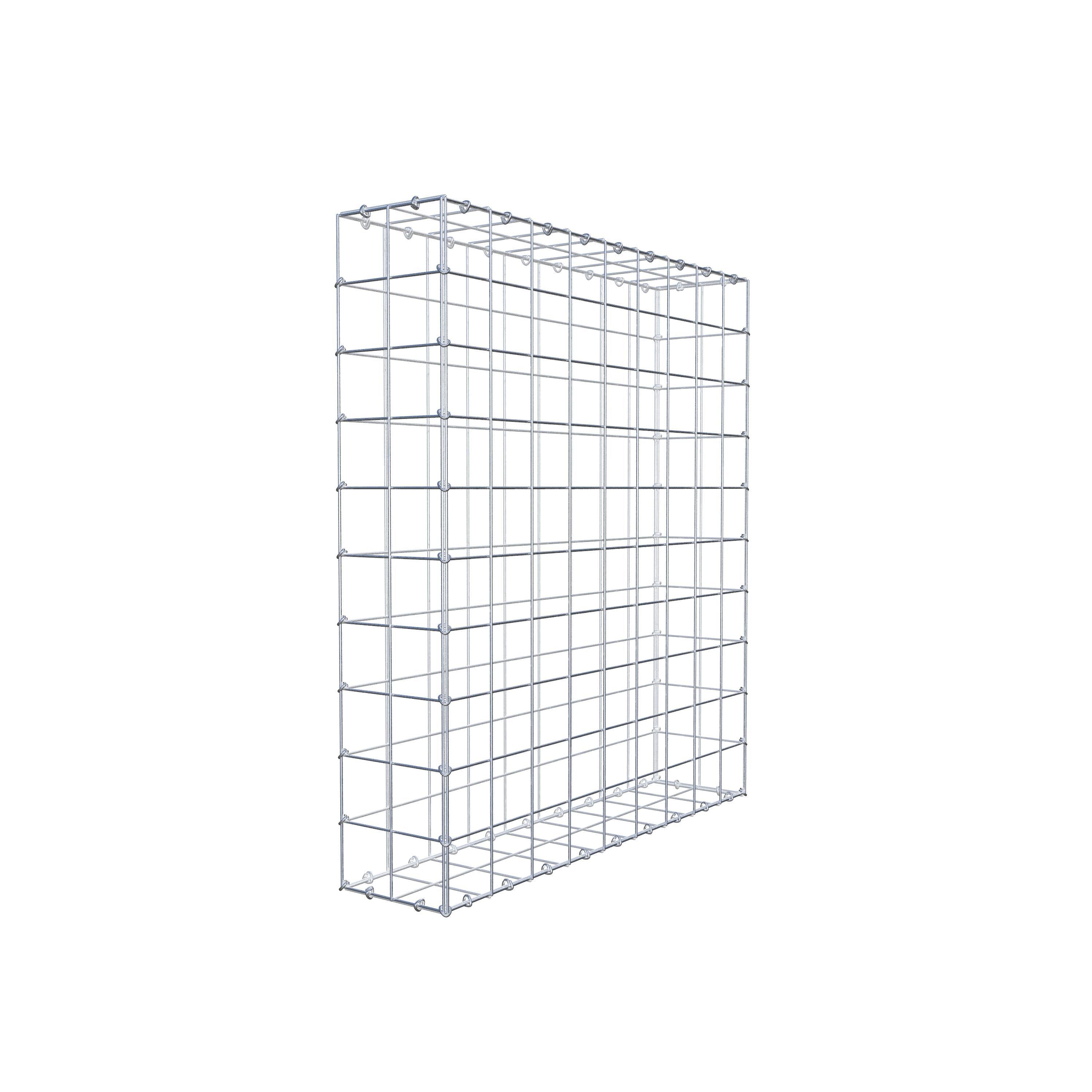 Gabion 100 cm x 90 cm x 20 cm (L x H x D), maskestørrelse 10 cm x 10 cm, C-ring