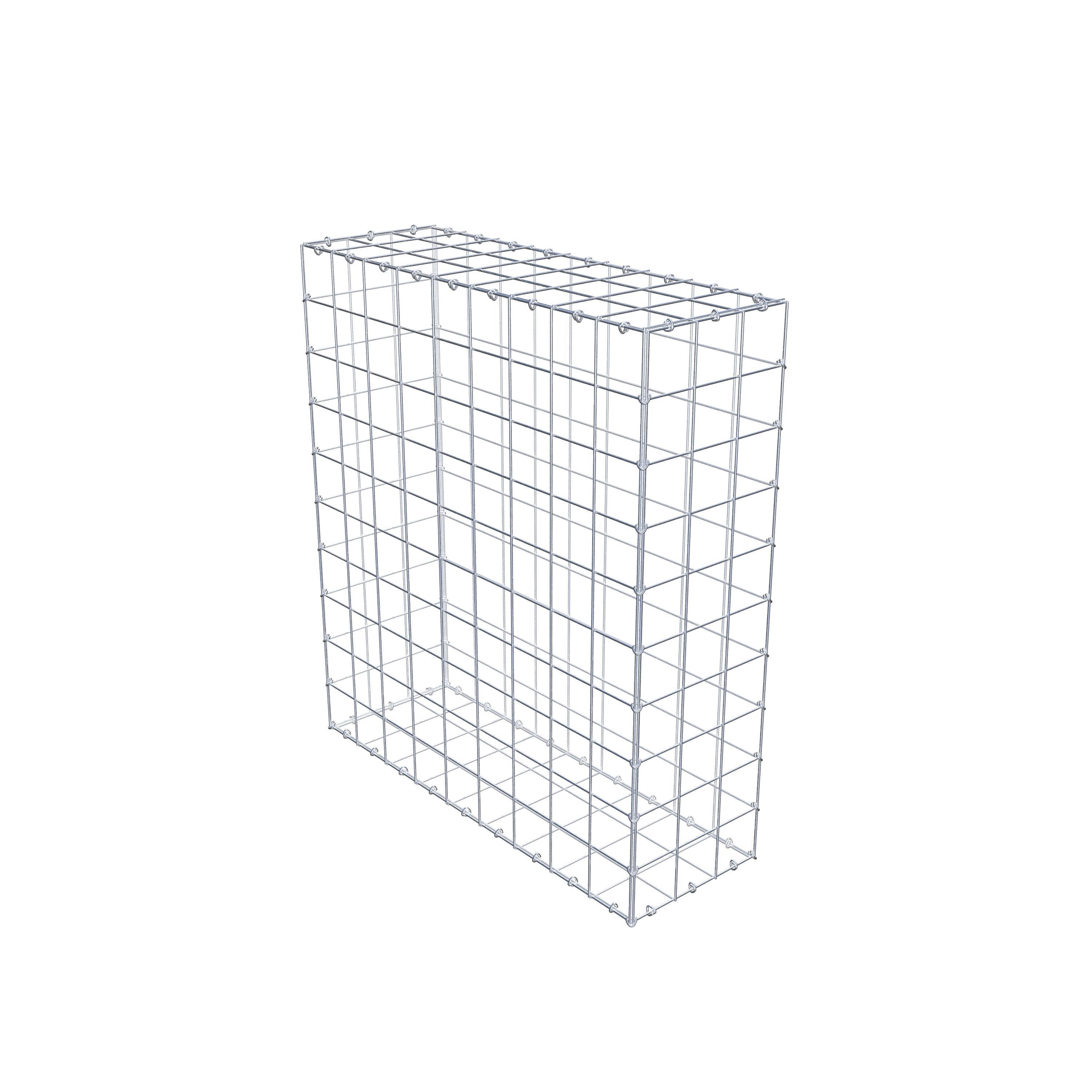 Gabion 100 cm x 90 cm x 30 cm (L x H x D), maskstorlek 10 cm x 10 cm, C-ring