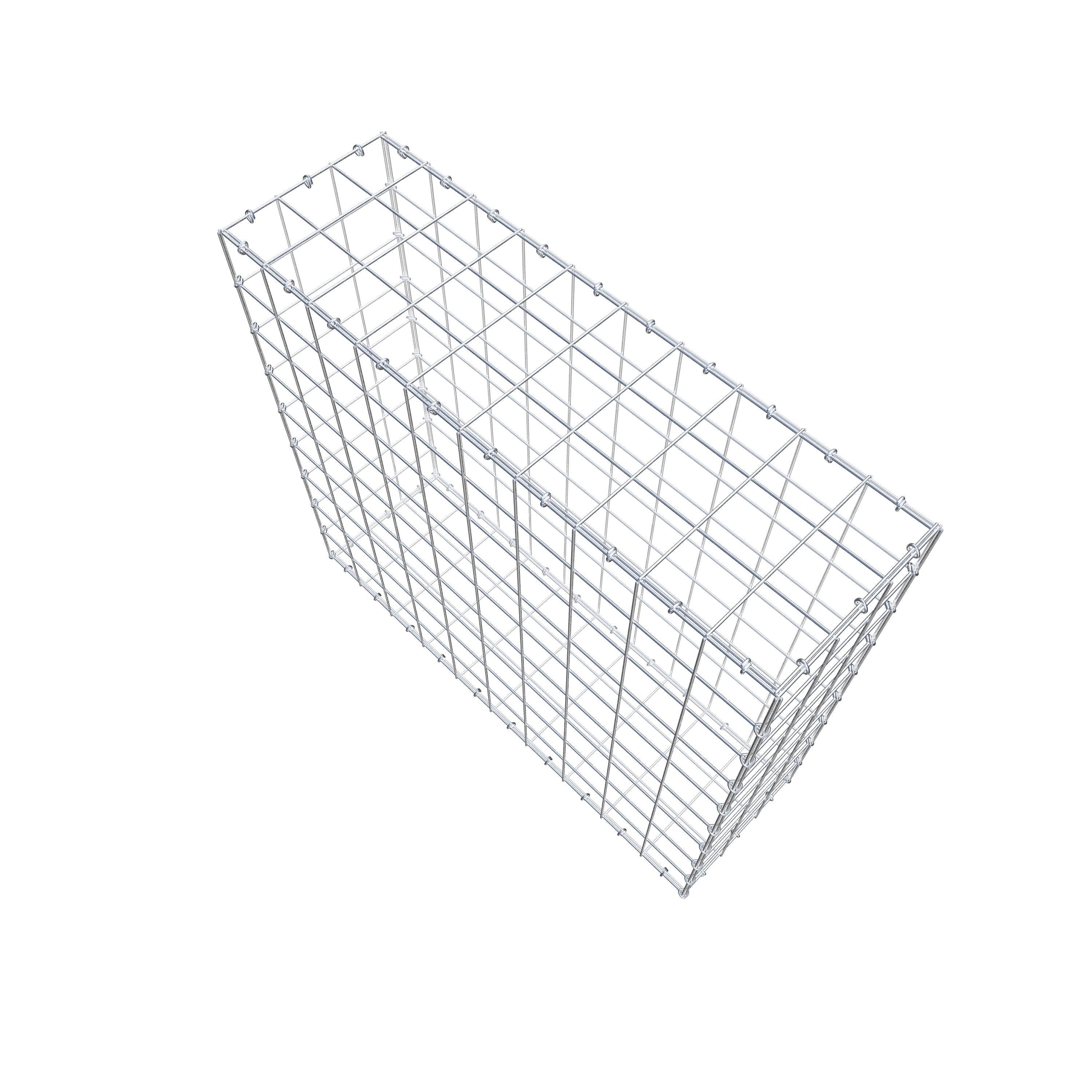 Gabion 100 cm x 90 cm x 30 cm (L x H x D), maskstorlek 10 cm x 10 cm, C-ring