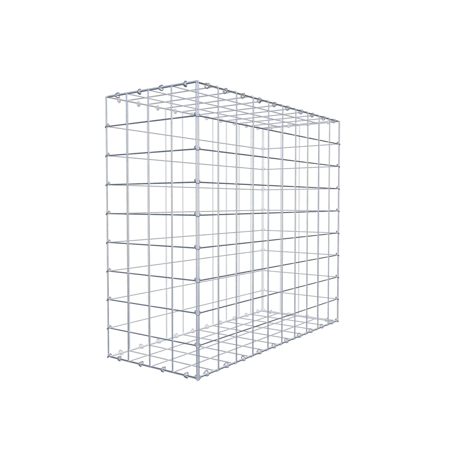 Gabion 100 cm x 90 cm x 40 cm (L x H x P), mailles 10 cm x 10 cm, anneau en C