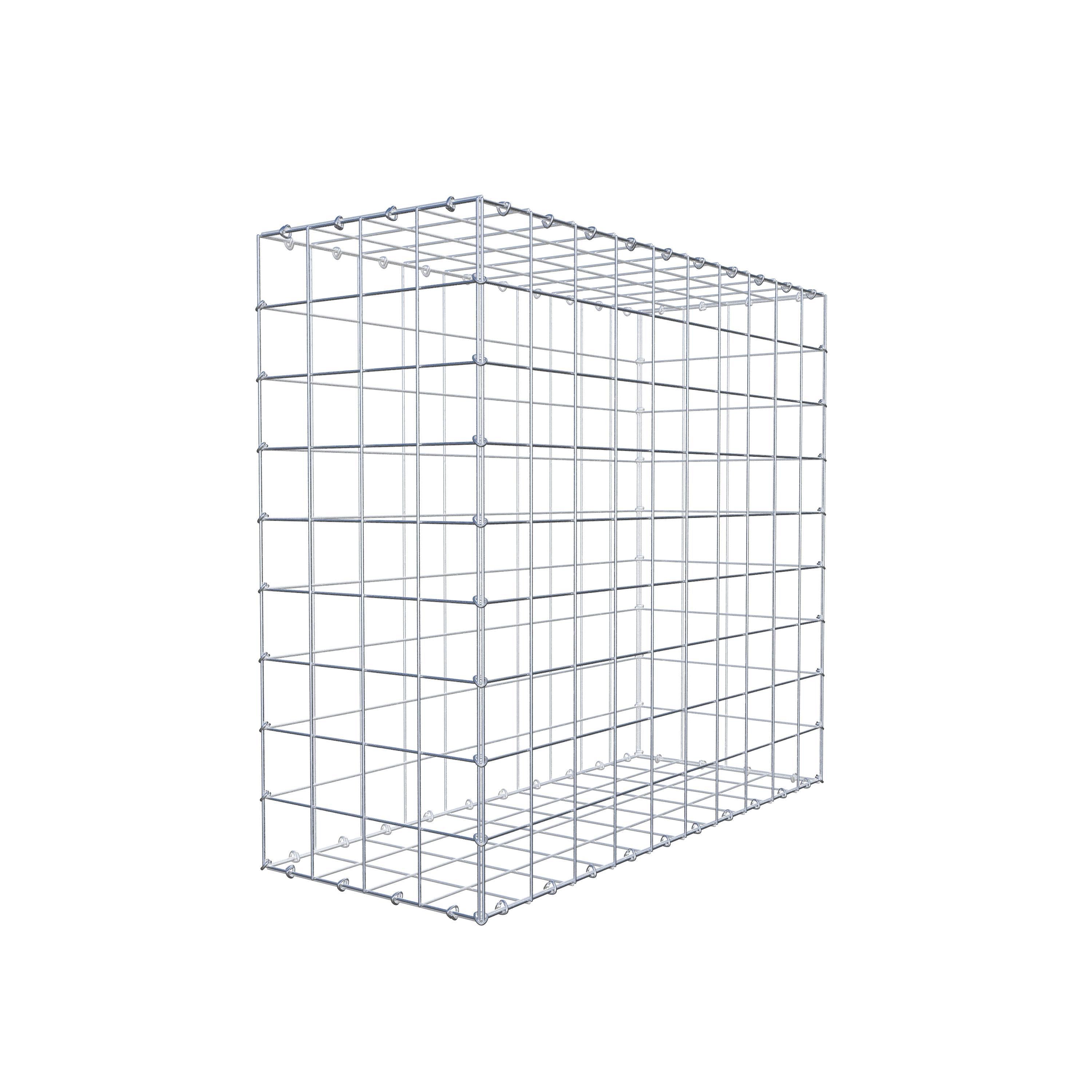 Gabion 100 cm x 90 cm x 40 cm (L x H x D), maskstorlek 10 cm x 10 cm, C-ring