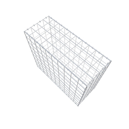 Gabion 100 cm x 90 cm x 40 cm (L x H x P), mailles 10 cm x 10 cm, anneau en C