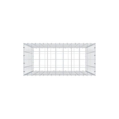 Gabion 100 cm x 90 cm x 40 cm (L x H x P), mailles 10 cm x 10 cm, anneau en C