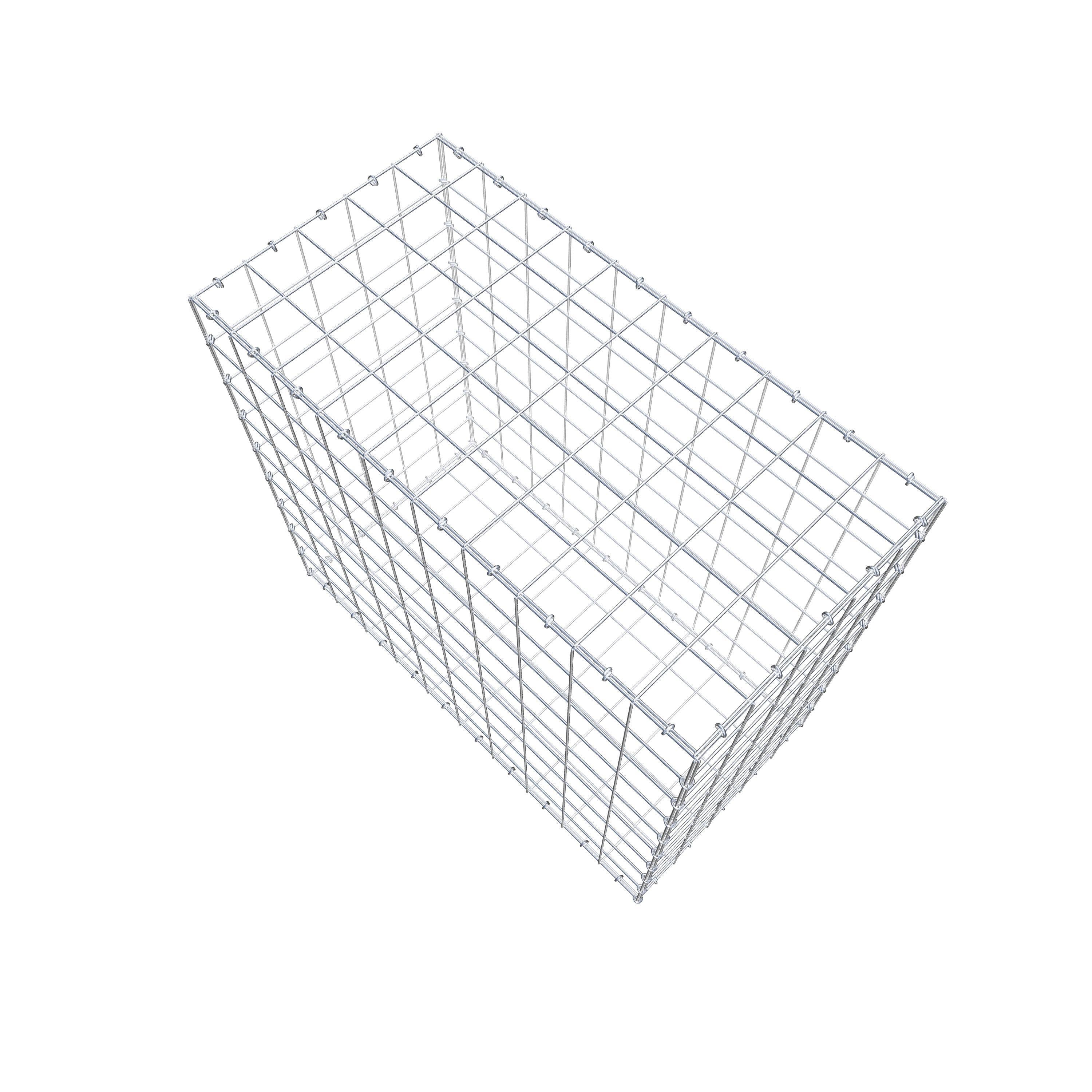 Gabion 100 cm x 90 cm x 50 cm (L x H x D), maskestørrelse 10 cm x 10 cm, C-ring