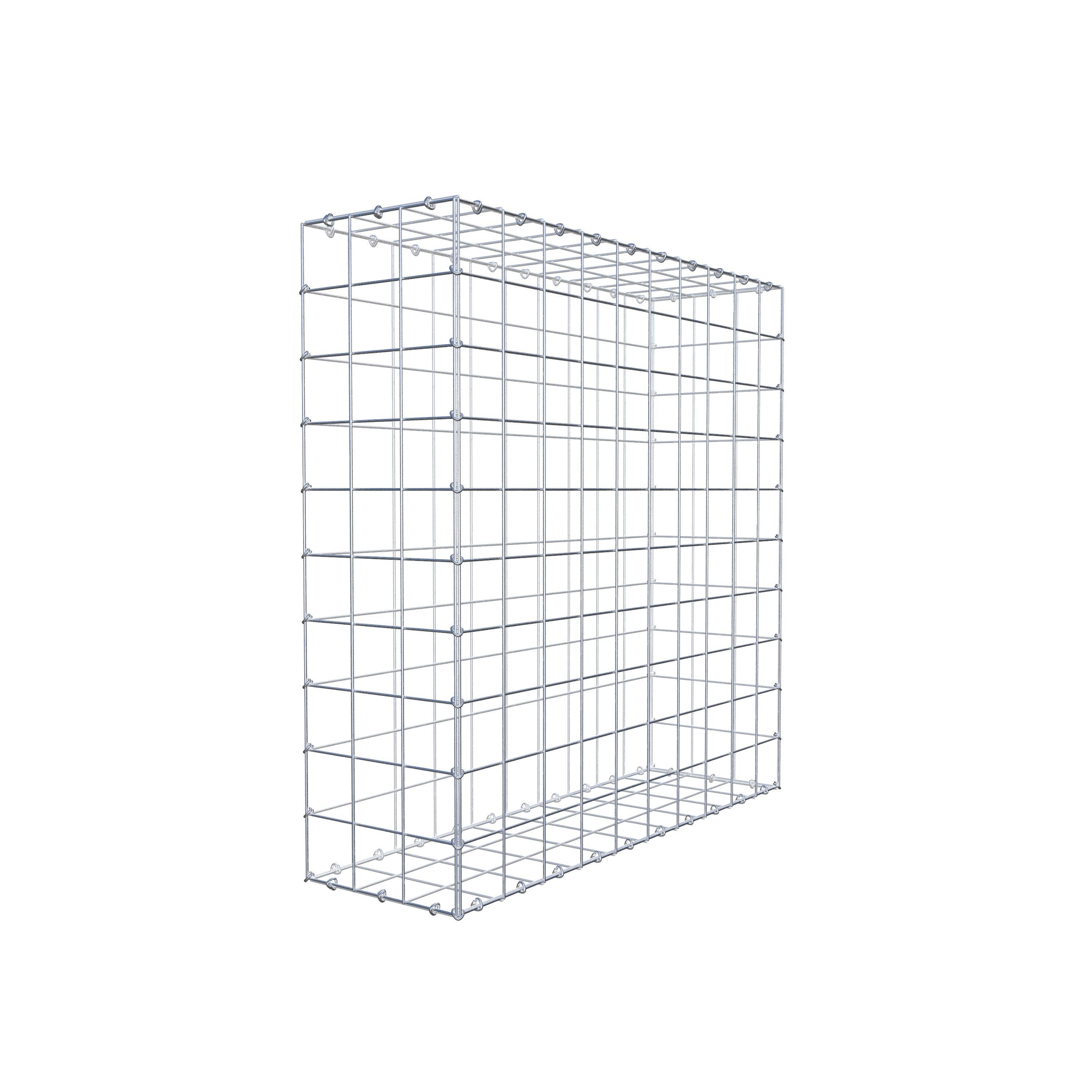 Gabion 100 cm x 100 cm x 30 cm (L x H x D), maskstorlek 10 cm x 10 cm, C-ring